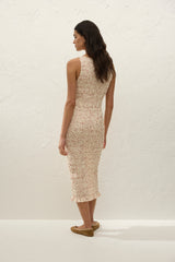Sorella Midi Dress Linnea Dot Panna - Final Sale