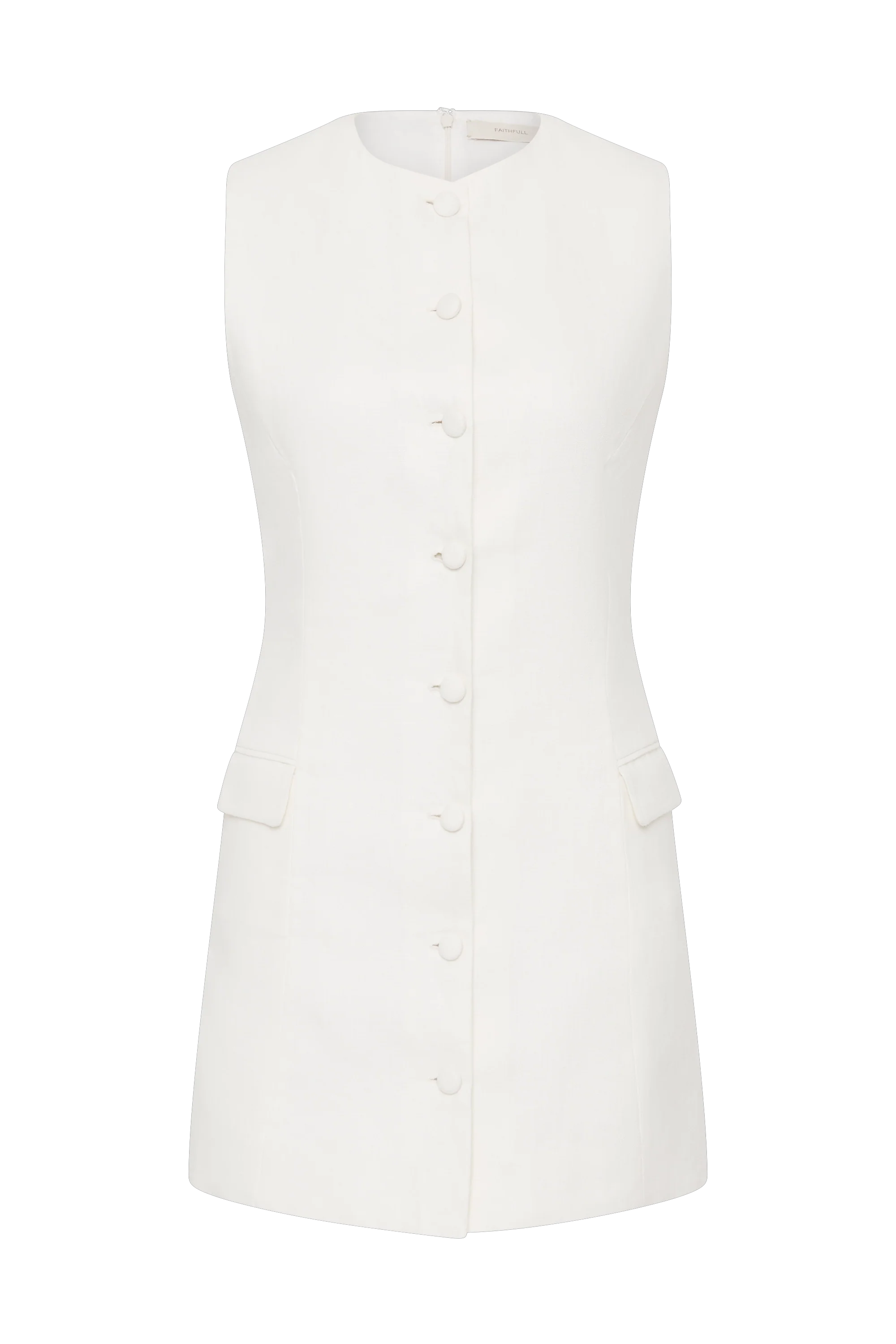 Jane Mini Dress White - Final Sale
