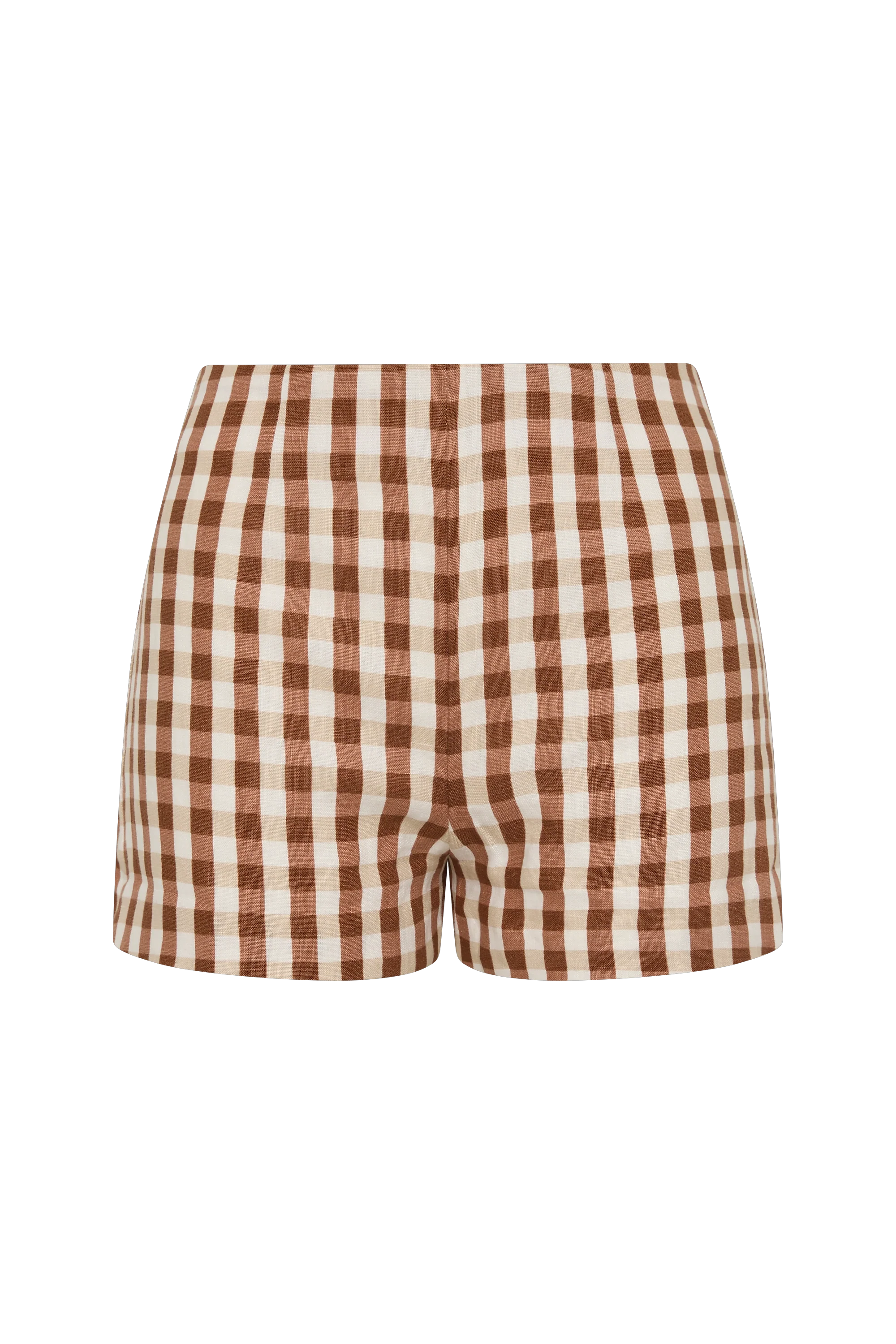 Lila Mini Short Gingham Cedar - Final Sale