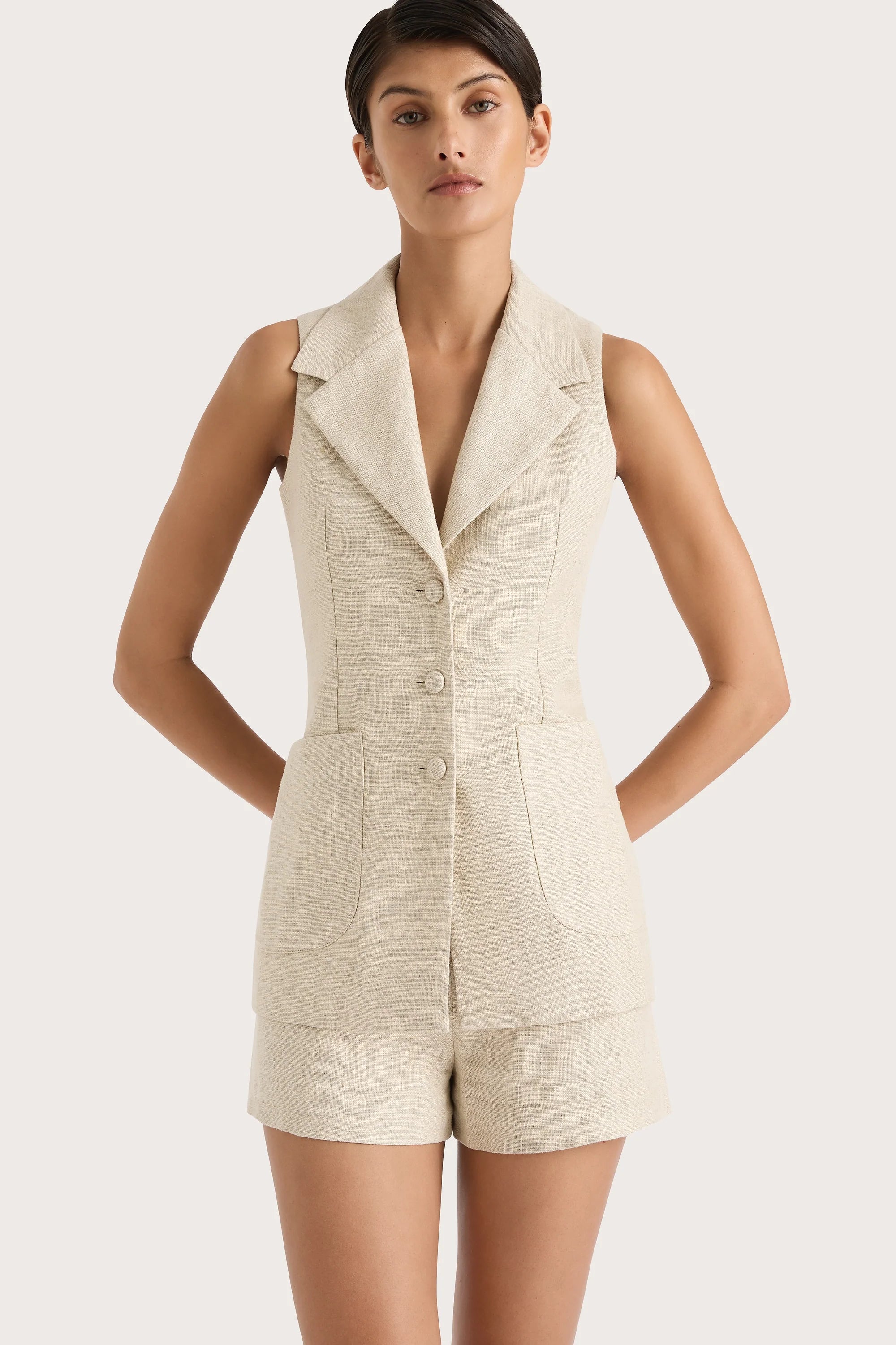 Lila Mini Shorts Natural - Final Sale