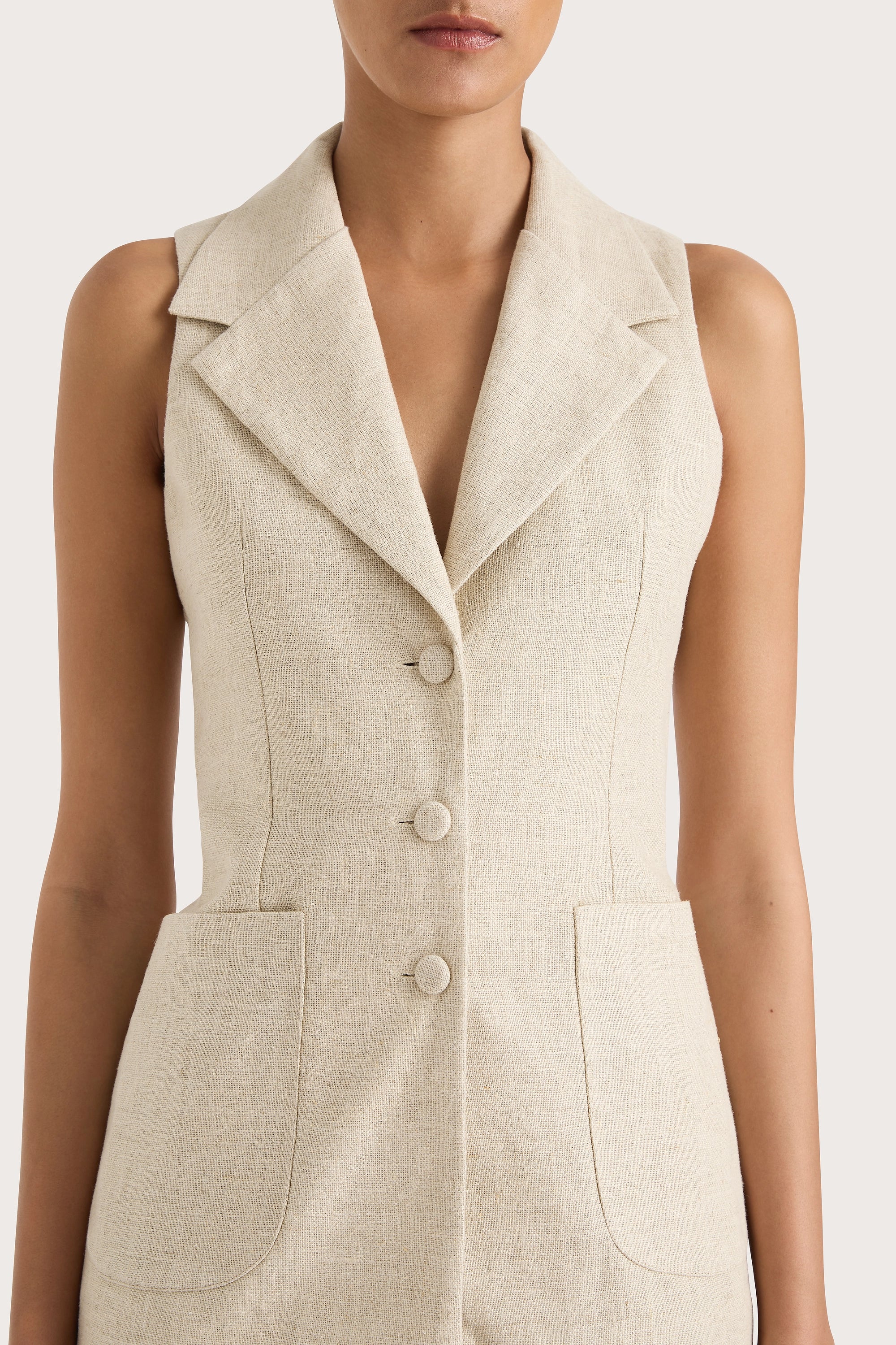 Josette Vest Natural - Final Sale