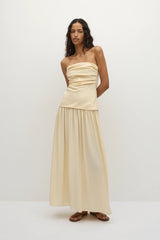 Hedy Maxi Dress Butter - Final Sale