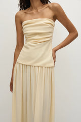 Hedy Maxi Dress Butter - Final Sale