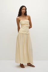 Hedy Maxi Dress Butter - Final Sale