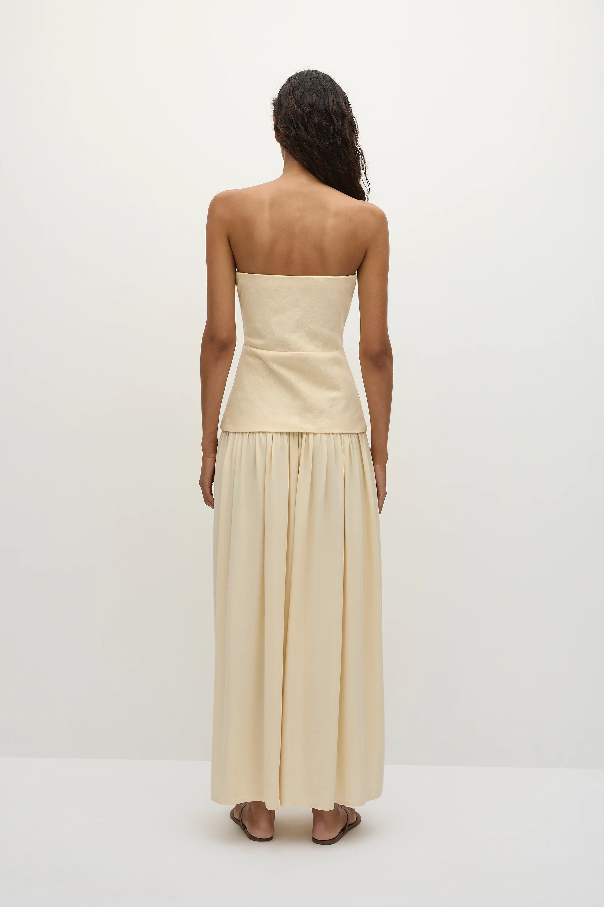 Hedy Maxi Dress Butter - Final Sale