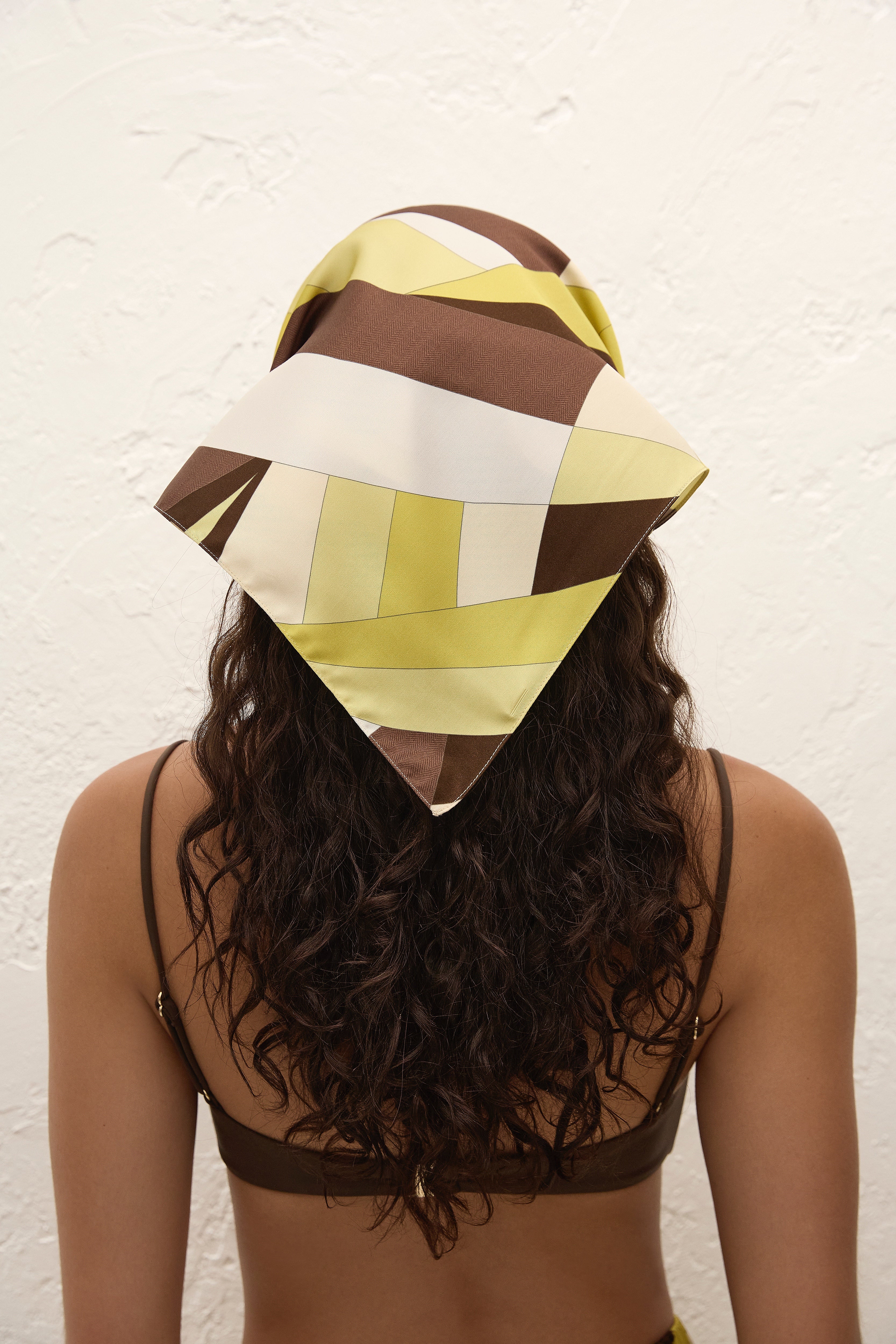 Soleil Head Scarf Mila Geometric Print