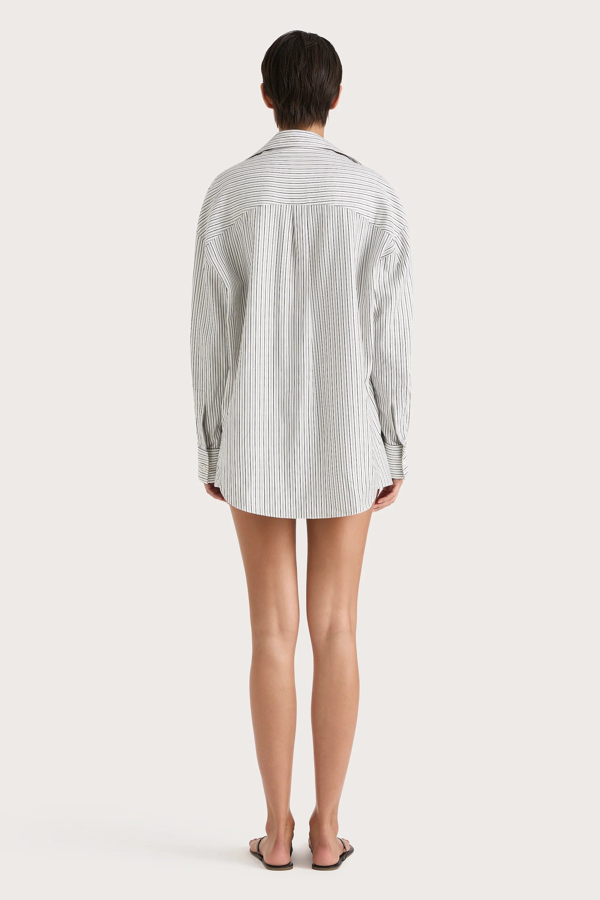 En Vau Shirt Navy Stripe - Final Sale