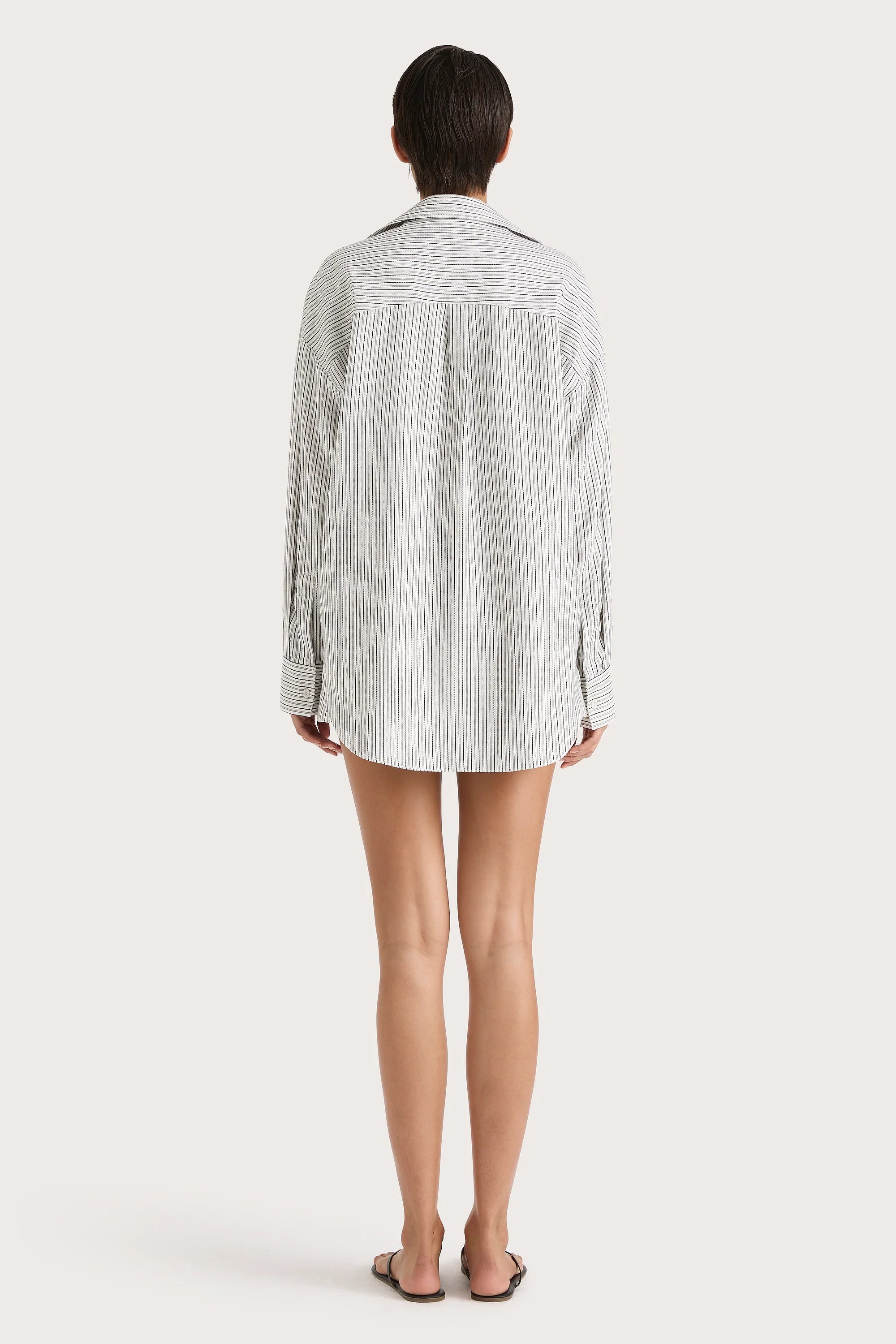 En Vau Shirt Navy Stripe - Final Sale