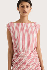 Reign Mini Dress Cherry Stripe - Final Sale
