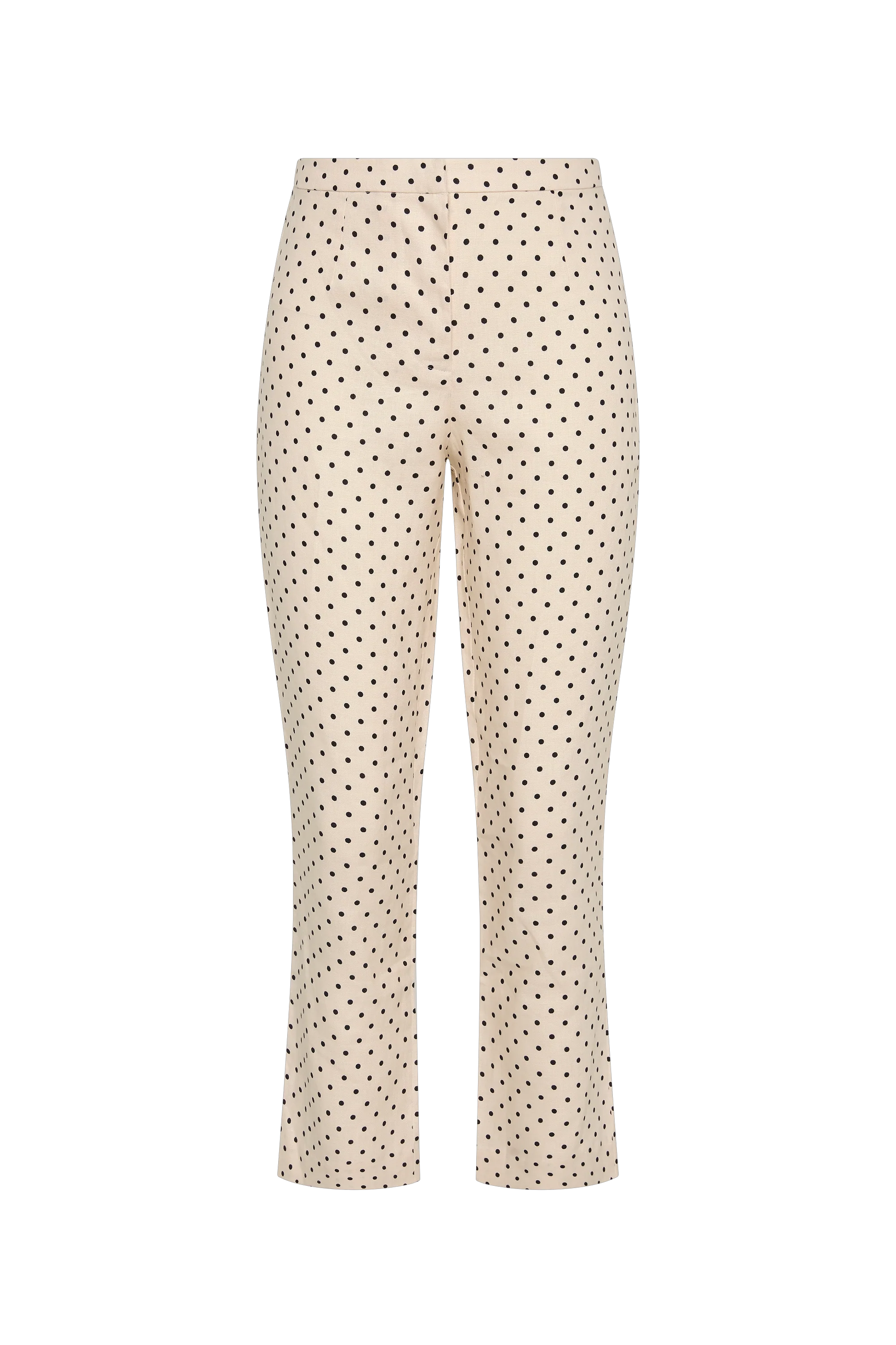 Iria Capri Pant Lola Polka Dot Cream Black