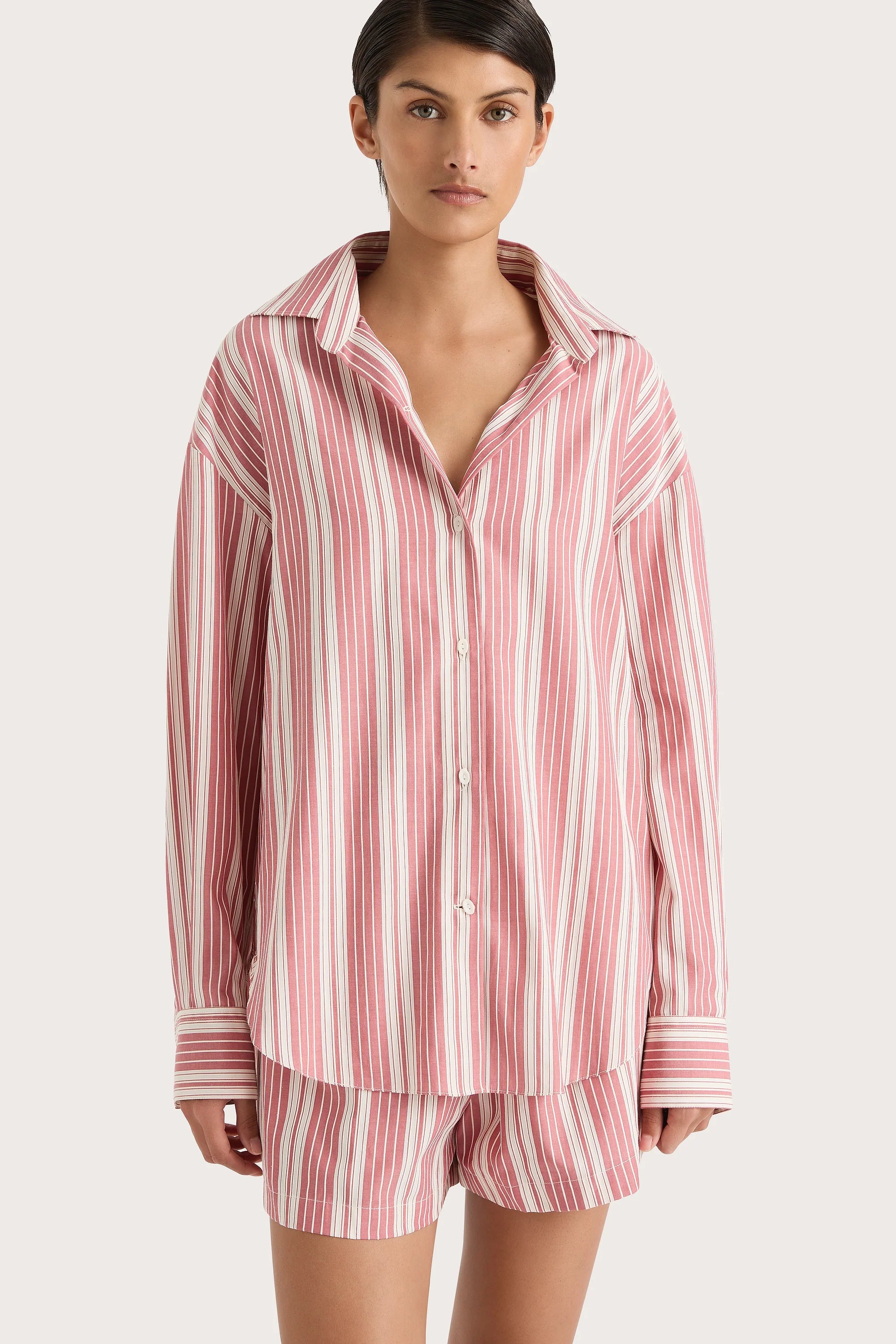 Elva Shorts Cherry Stripe - Final Sale