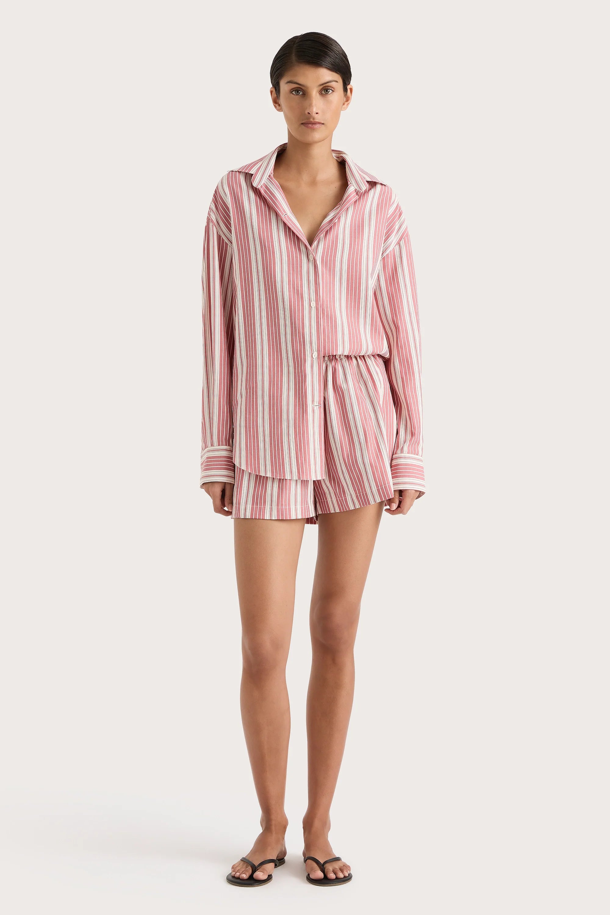 En Vau Shirt Cherry Stripe - Final Sale