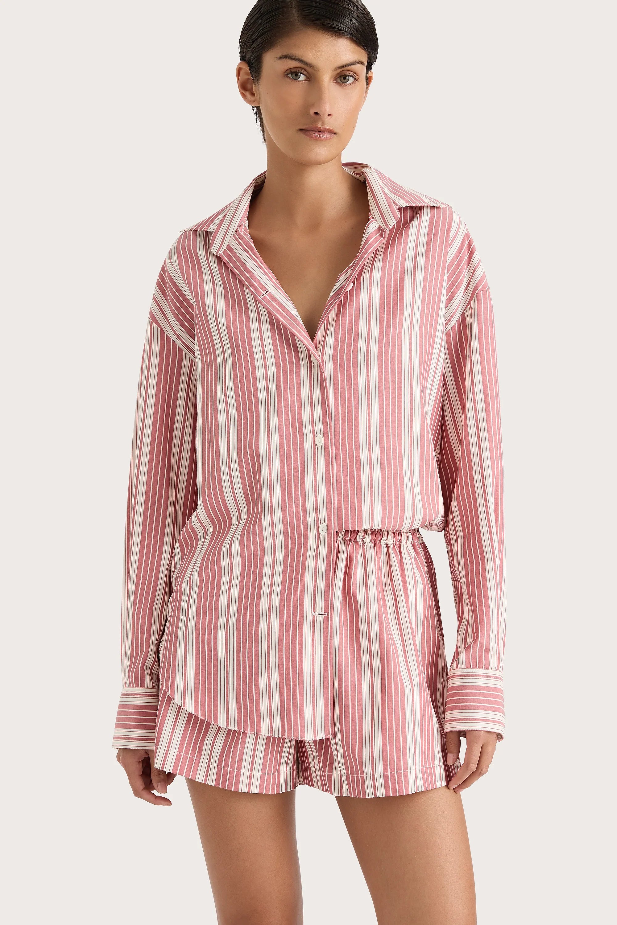 En Vau Shirt Cherry Stripe - Final Sale