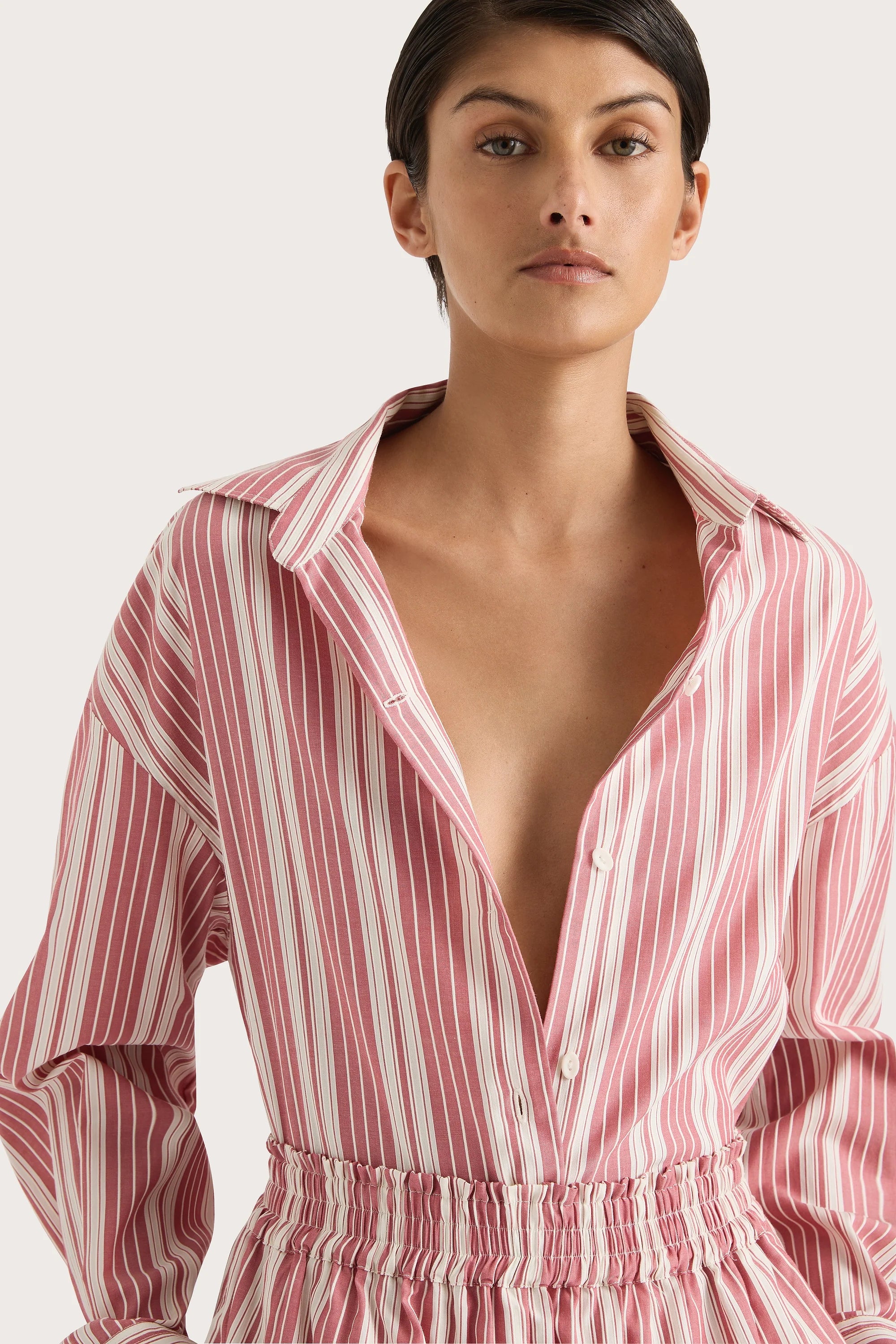 En Vau Shirt Cherry Stripe - Final Sale