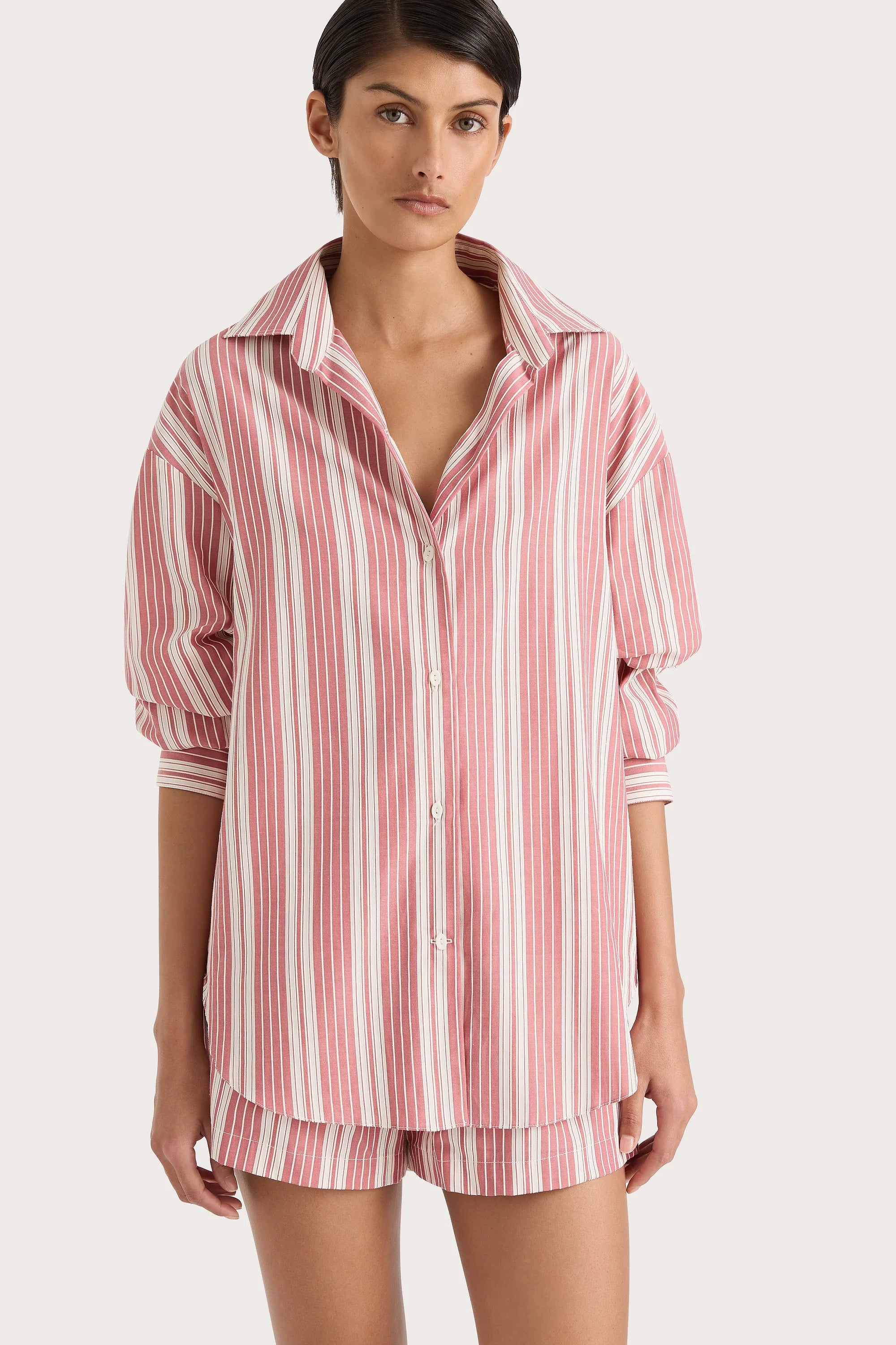 En Vau Shirt Cherry Stripe - Final Sale