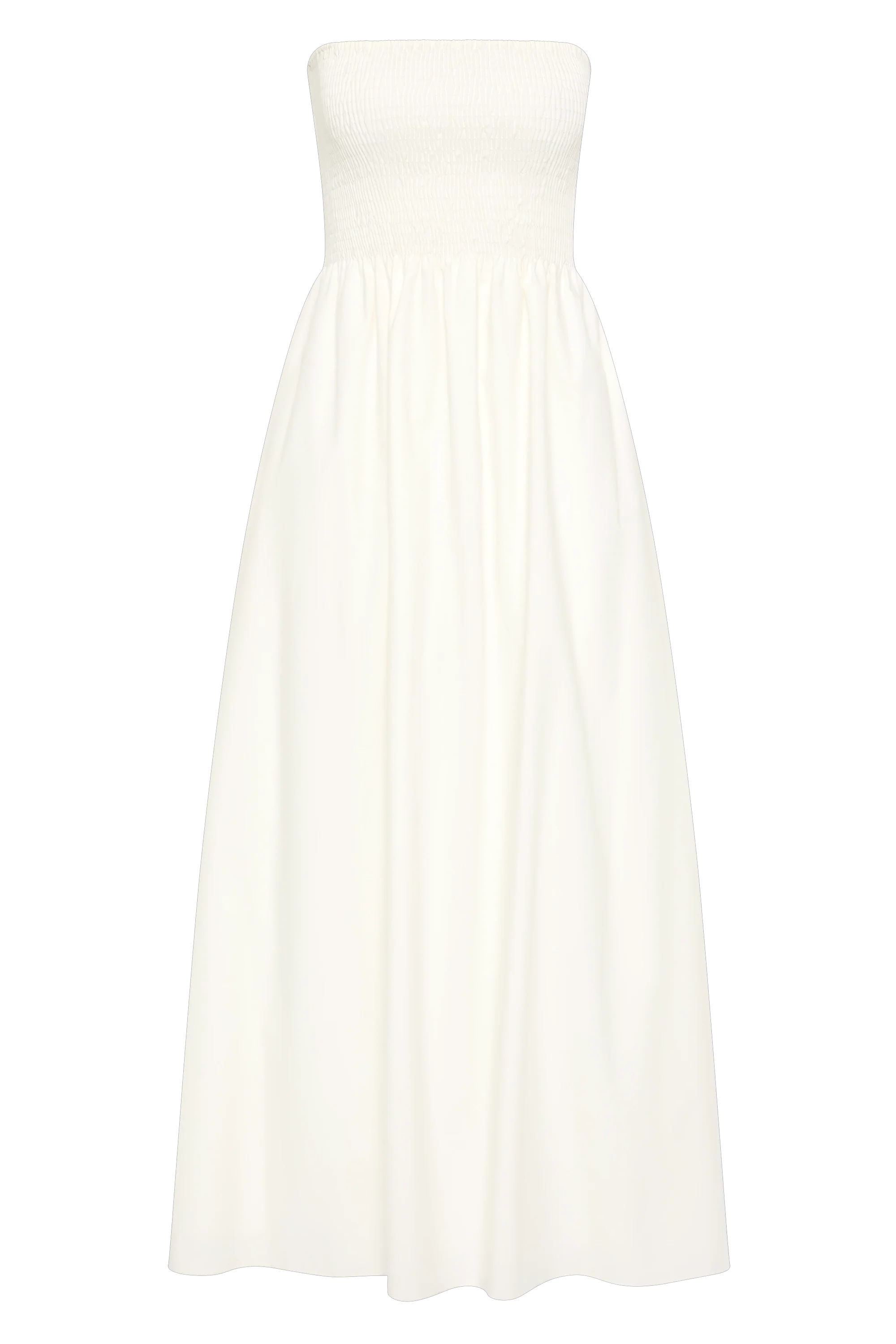 Jamie Midi Dress White