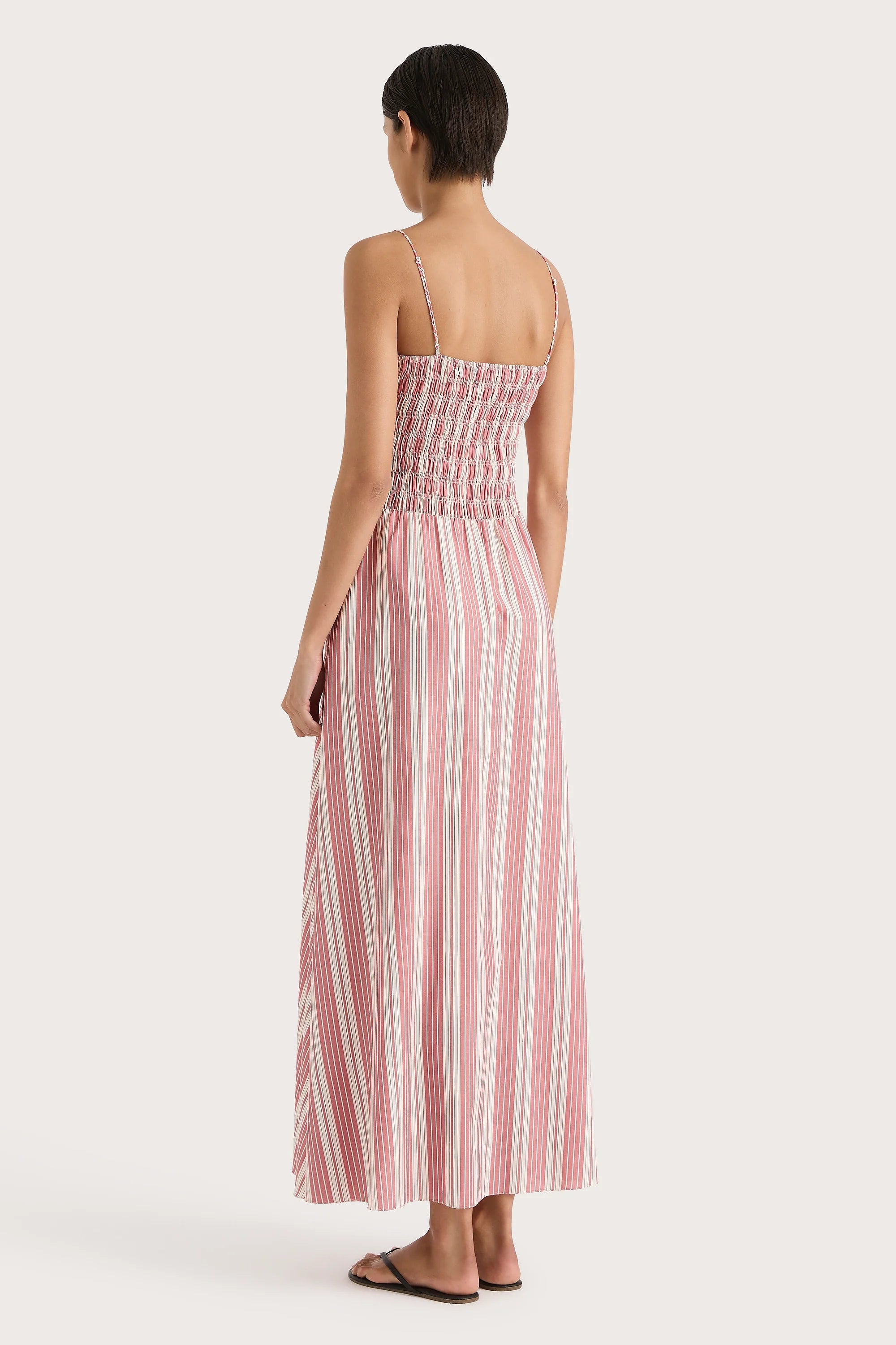 Lida Maxi Dress Cherry Stripe - Final Sale