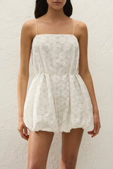 Rosella Playsuit Dolce Broderie White