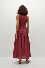 Margot Midi Dress Rhubarb