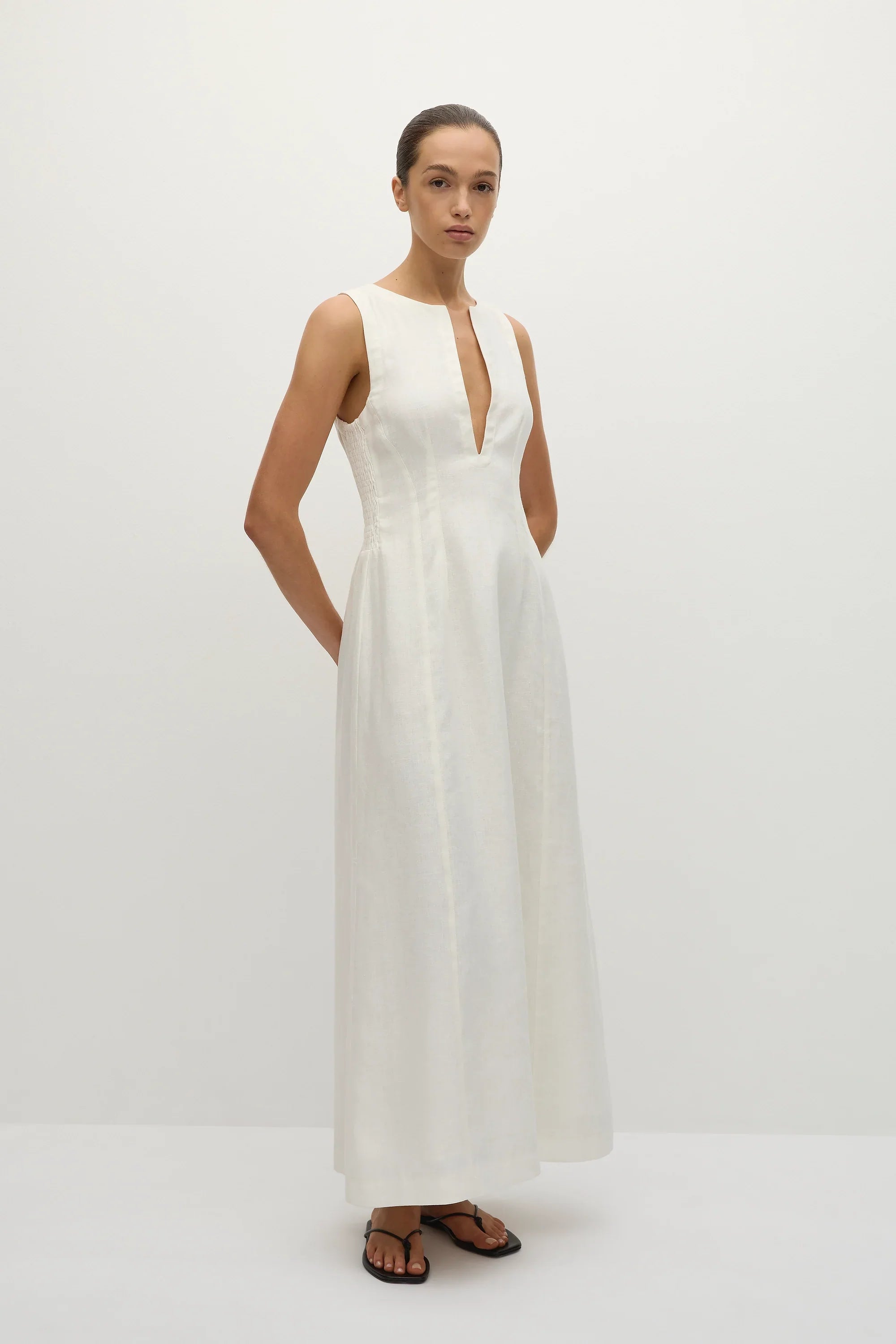 Melia Maxi Dress White - Final Sale
