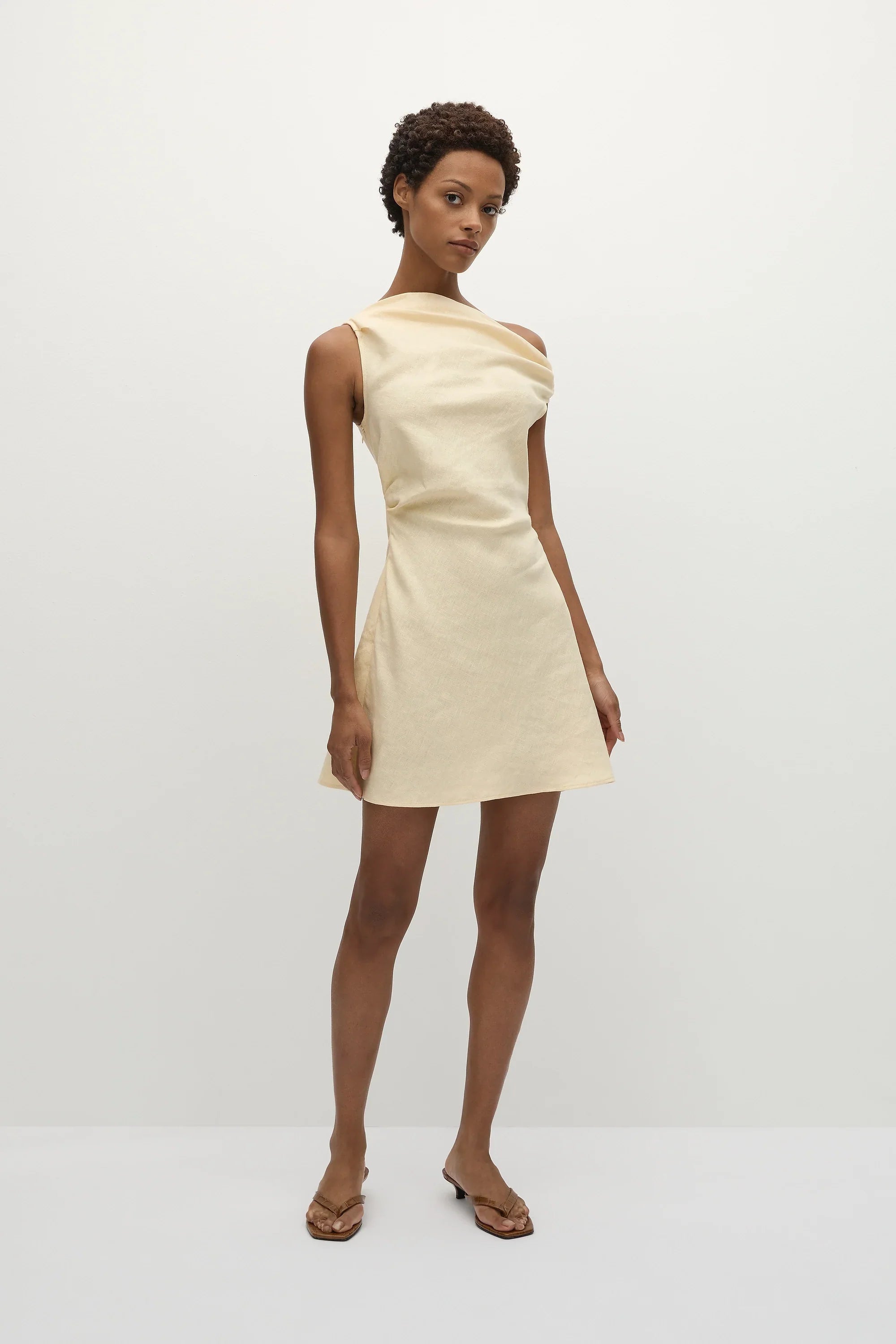 Suis Mini Dress Butter - Final Sale
