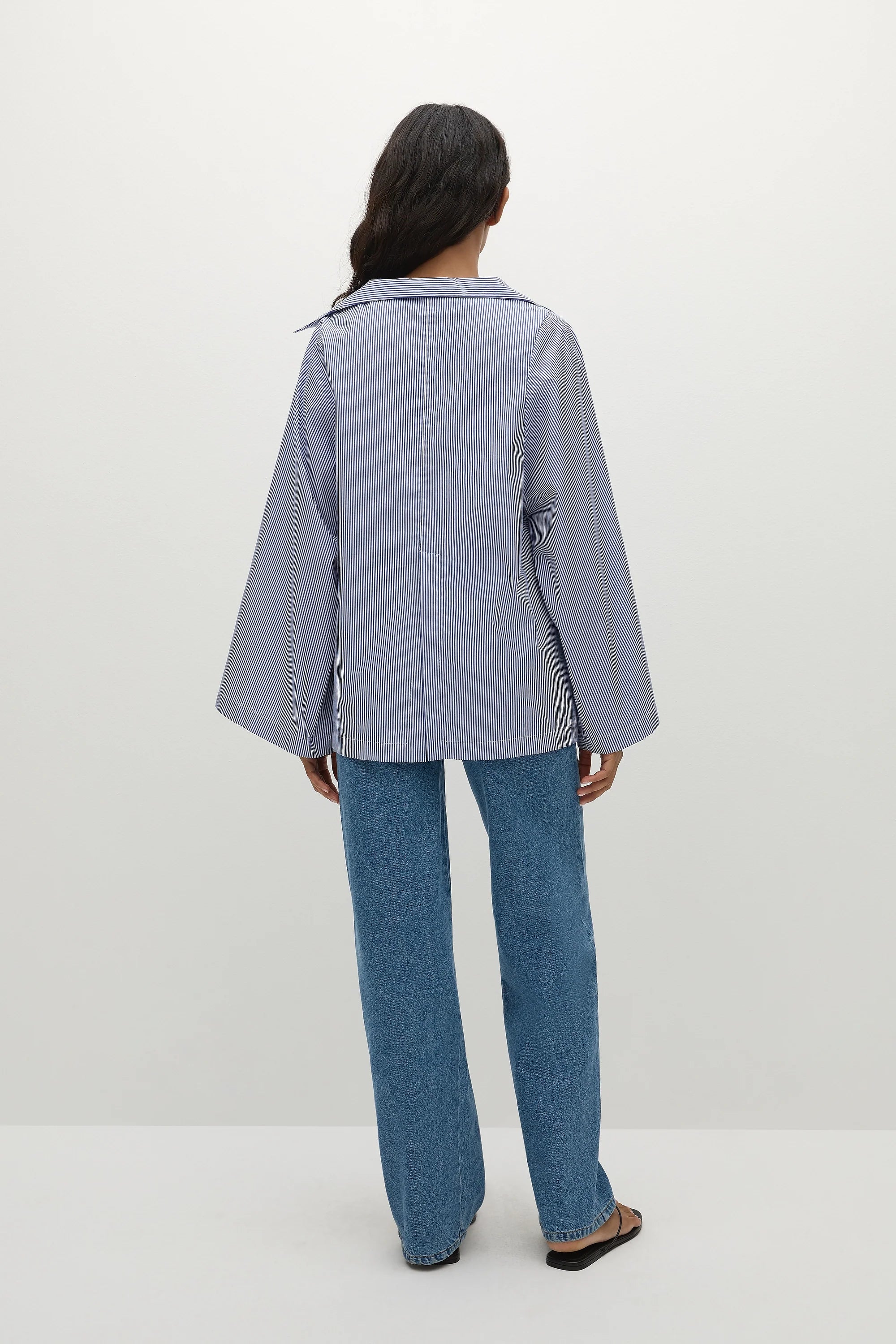 Gaia Top Helle Stripe Vintage Navy - Final Sale