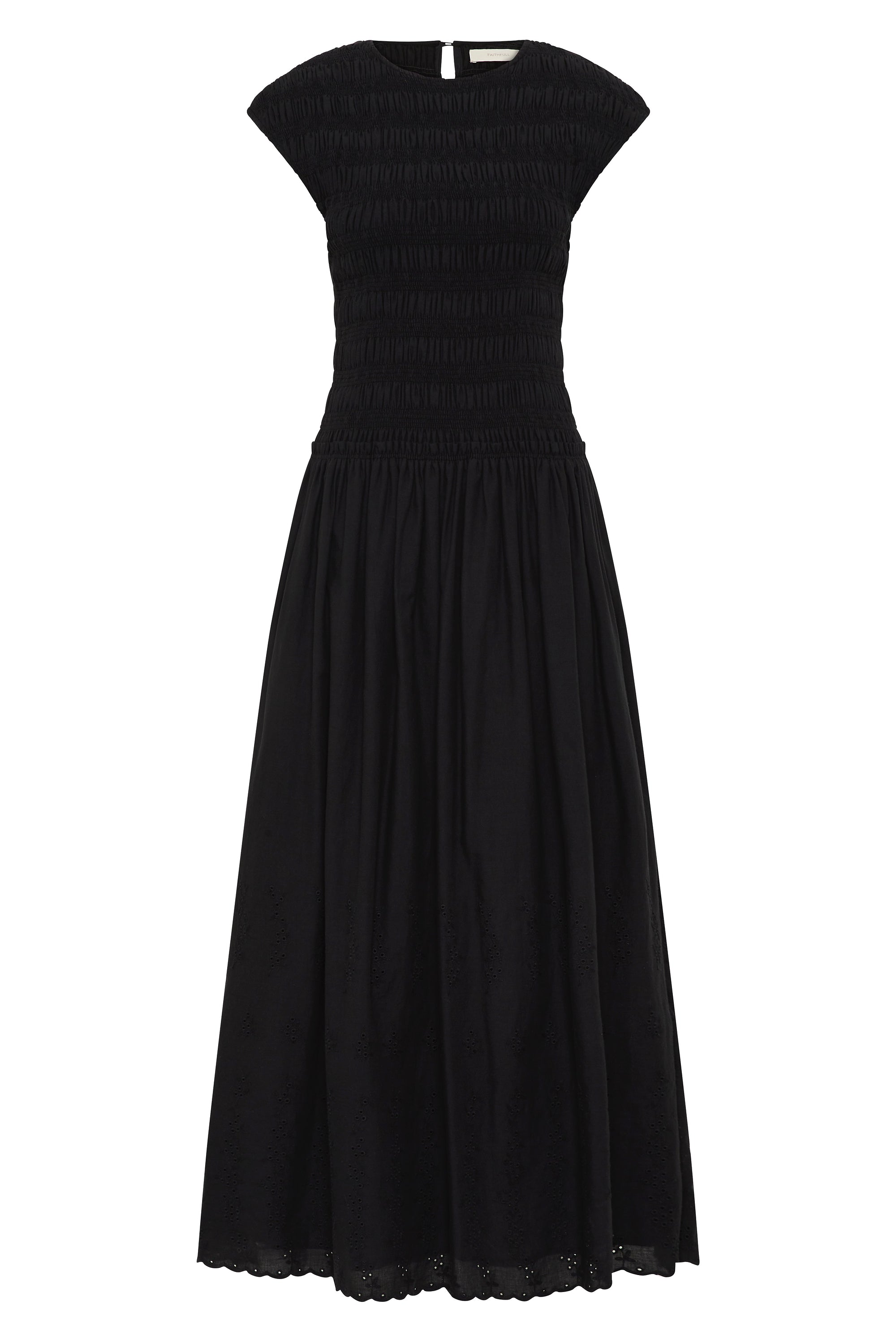 Flavia Maxi Dress Julyeta Broderie Black - Final Sale