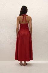 La Cala Midi Dress Chilli