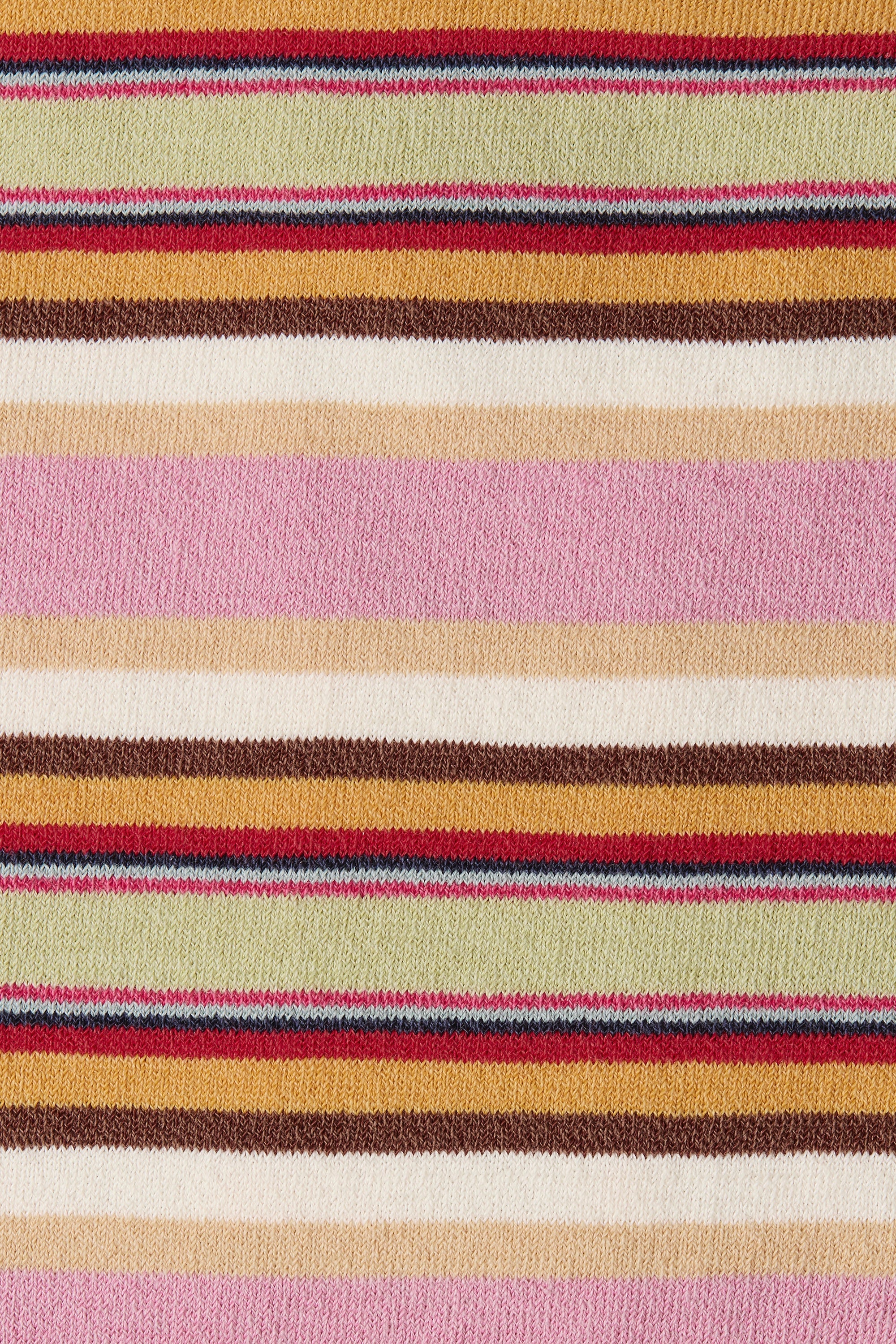 Sable Polo Shirt Luis Stripe Dusty Mauve