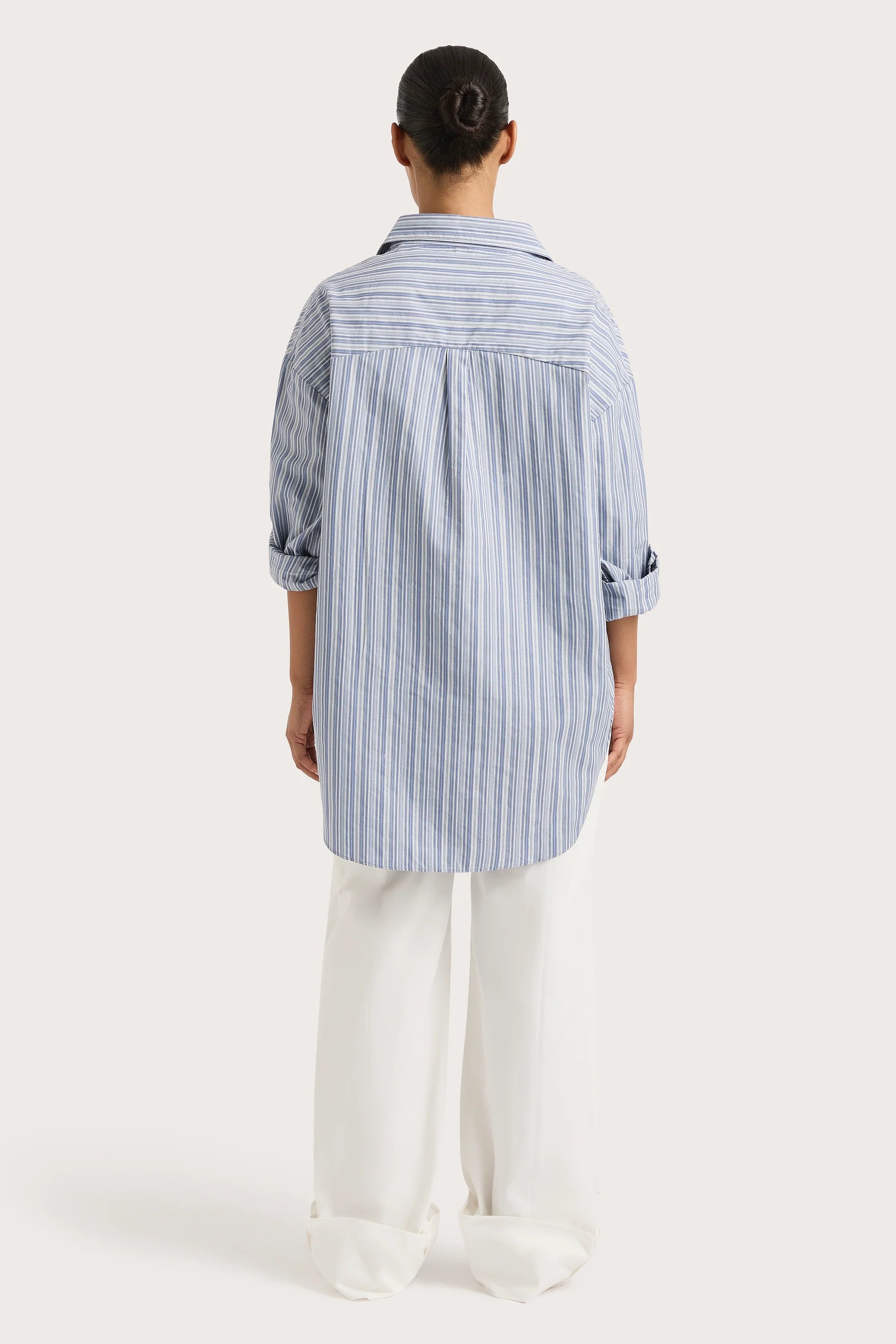 En Vau Shirt Blue Stripe - Final Sale