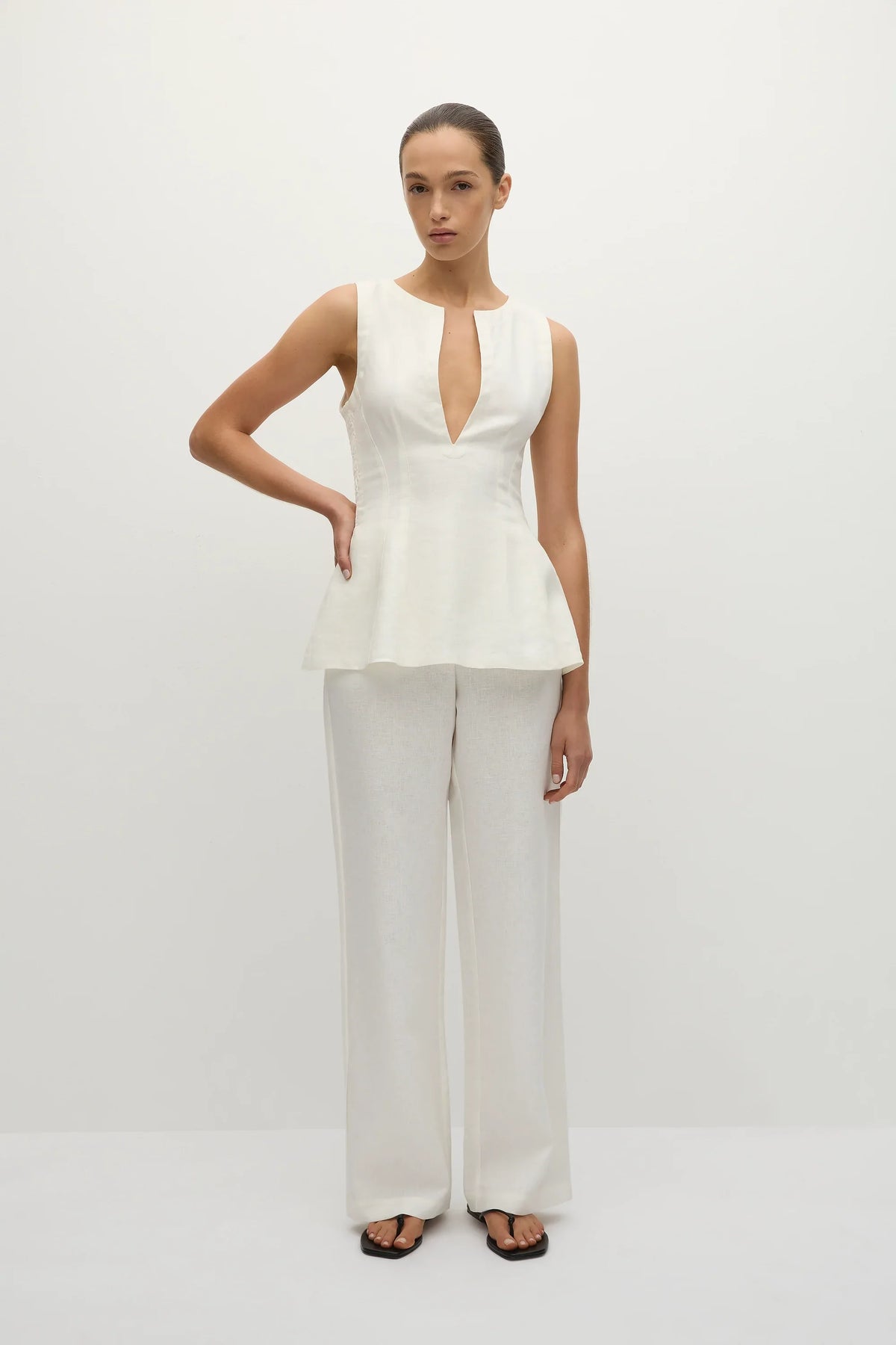 Sanne Pant White - Final Sale
