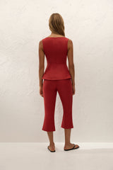 Valeria Capri Pant Chilli
