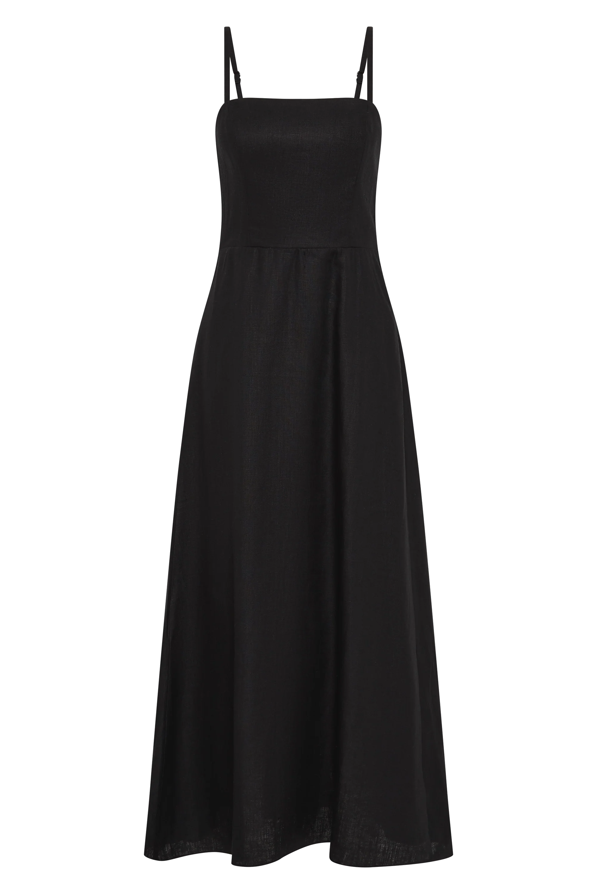 Valerie Midi Dress Black - Final Sale