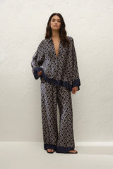 Cora Shirt Juanita Swirl Indigo - Final Sale