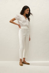 Fiora Blouse Fresco Lace White - Final Sale