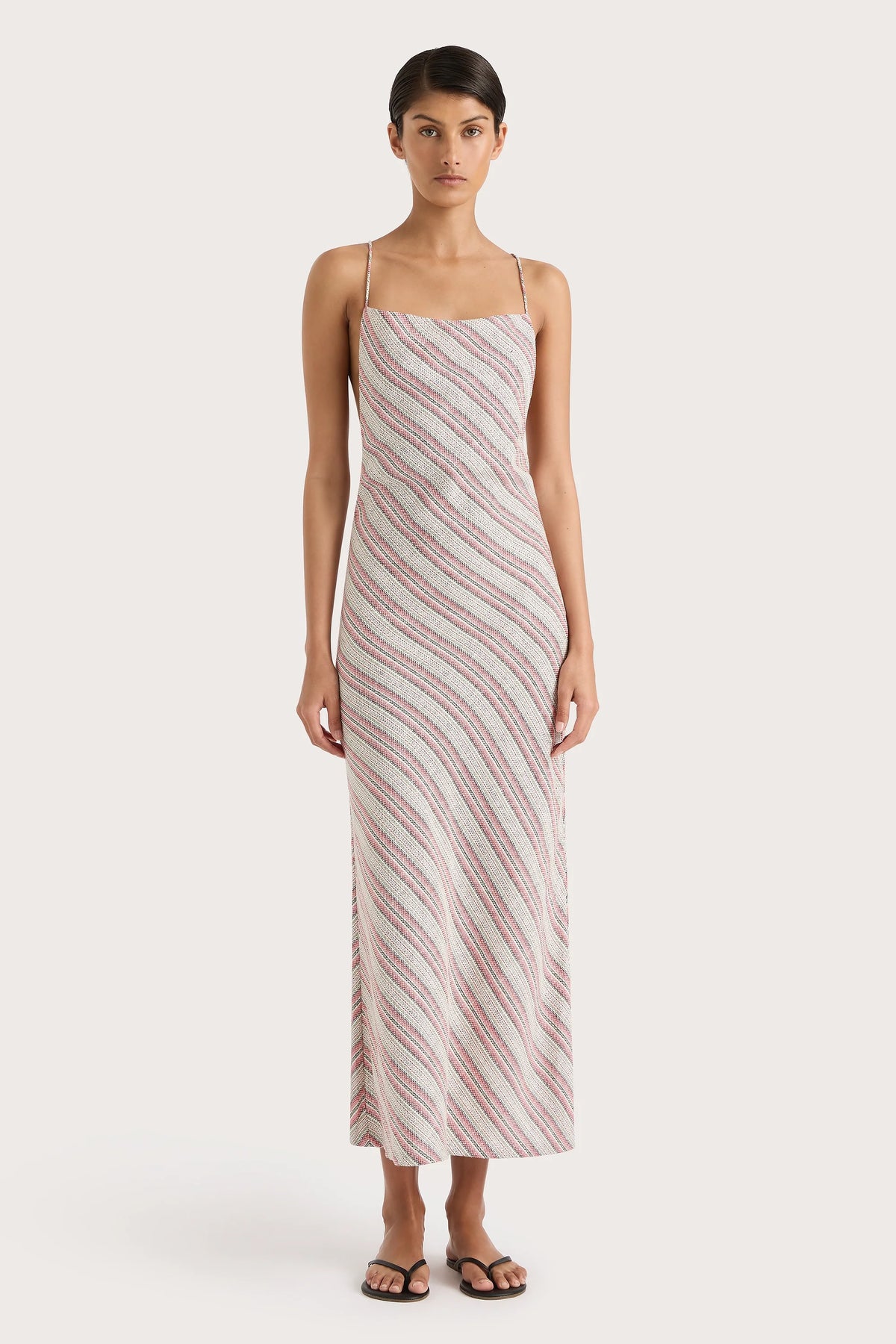 Lison Dress Watermelon Stripe - Final Sale