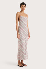 Lison Dress Watermelon Stripe - Final Sale