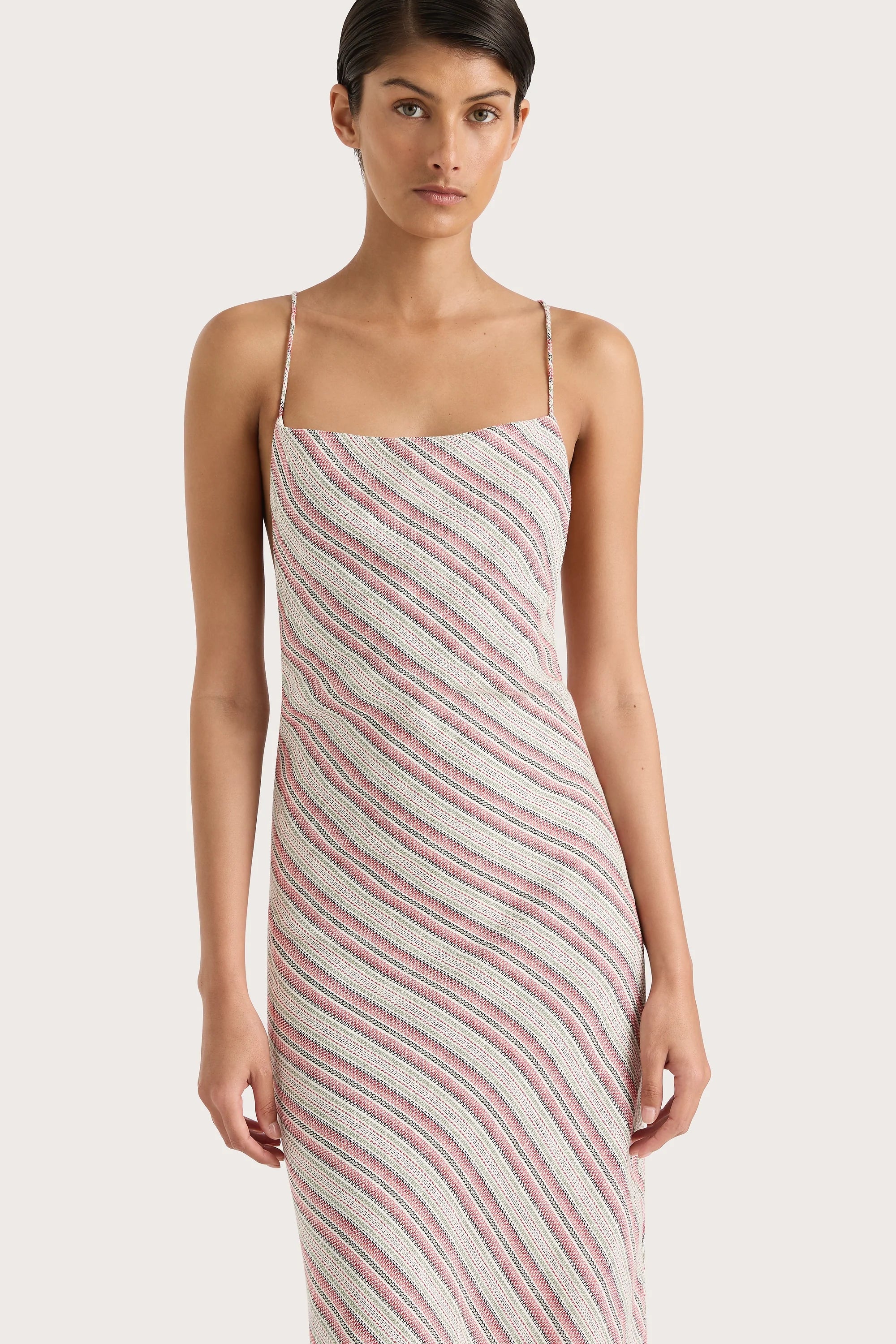 Lison Dress Watermelon Stripe - Final Sale