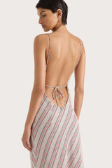 Lison Dress Watermelon Stripe - Final Sale