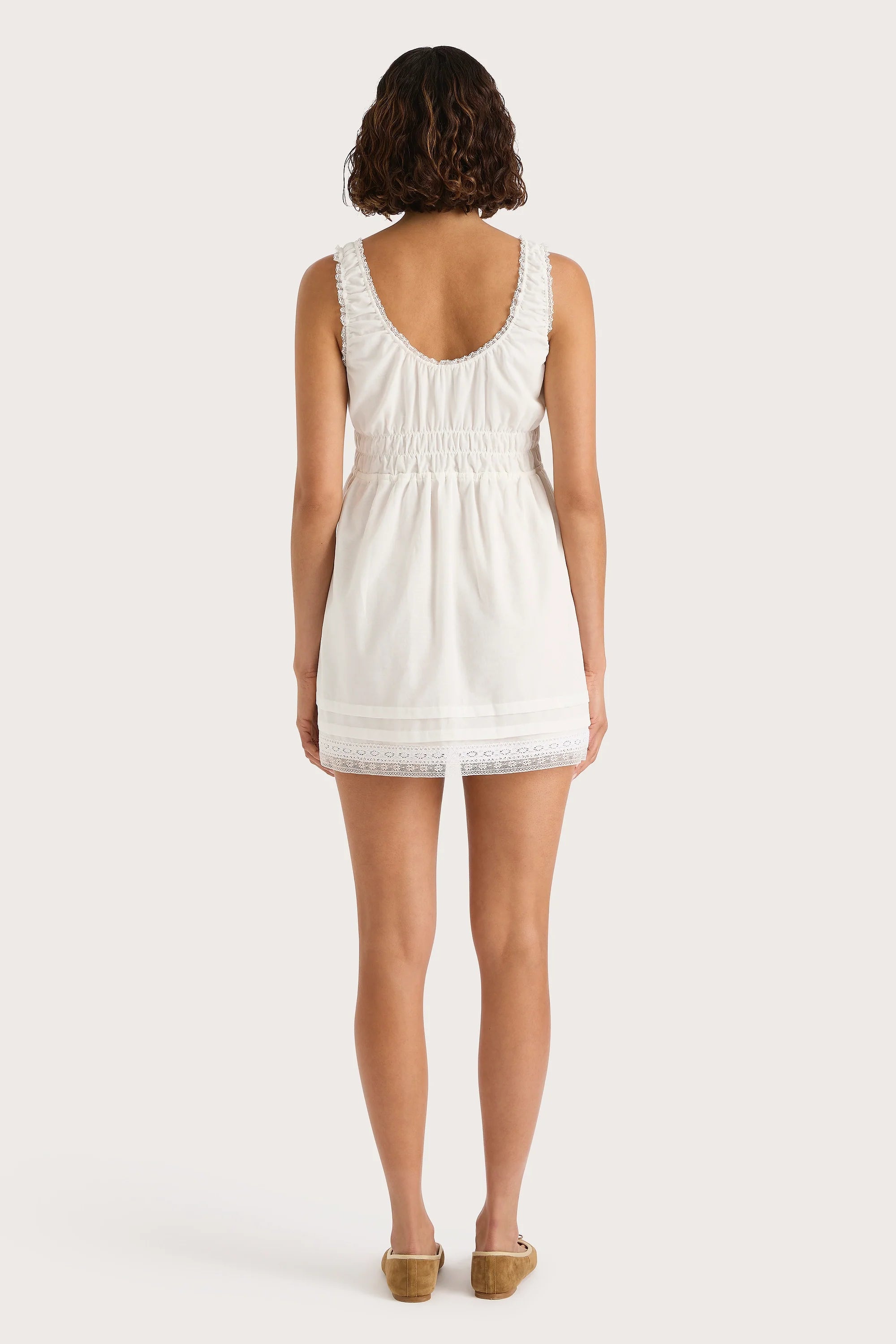 Juliet Mini Dress White - Final Sale