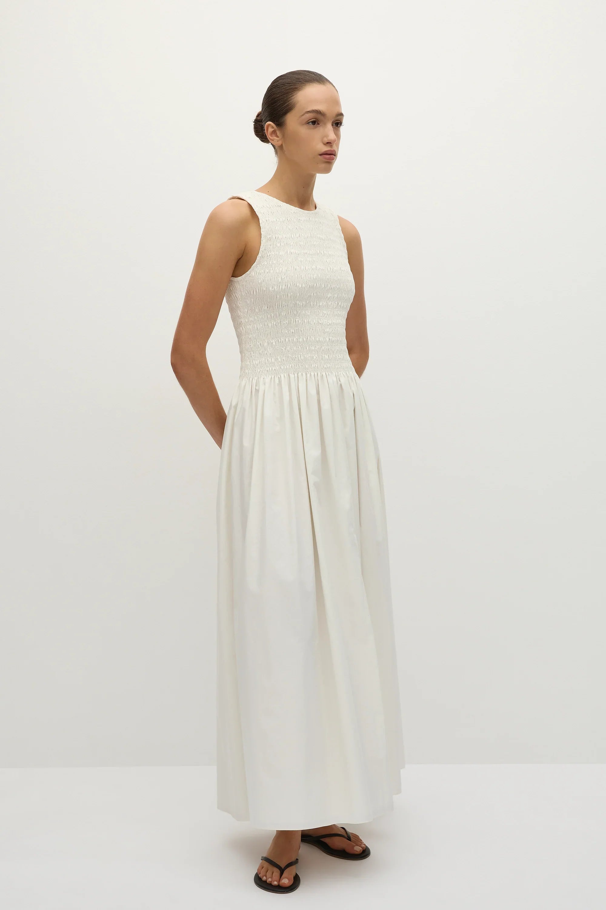 Alena Maxi Dress White - Final Sale