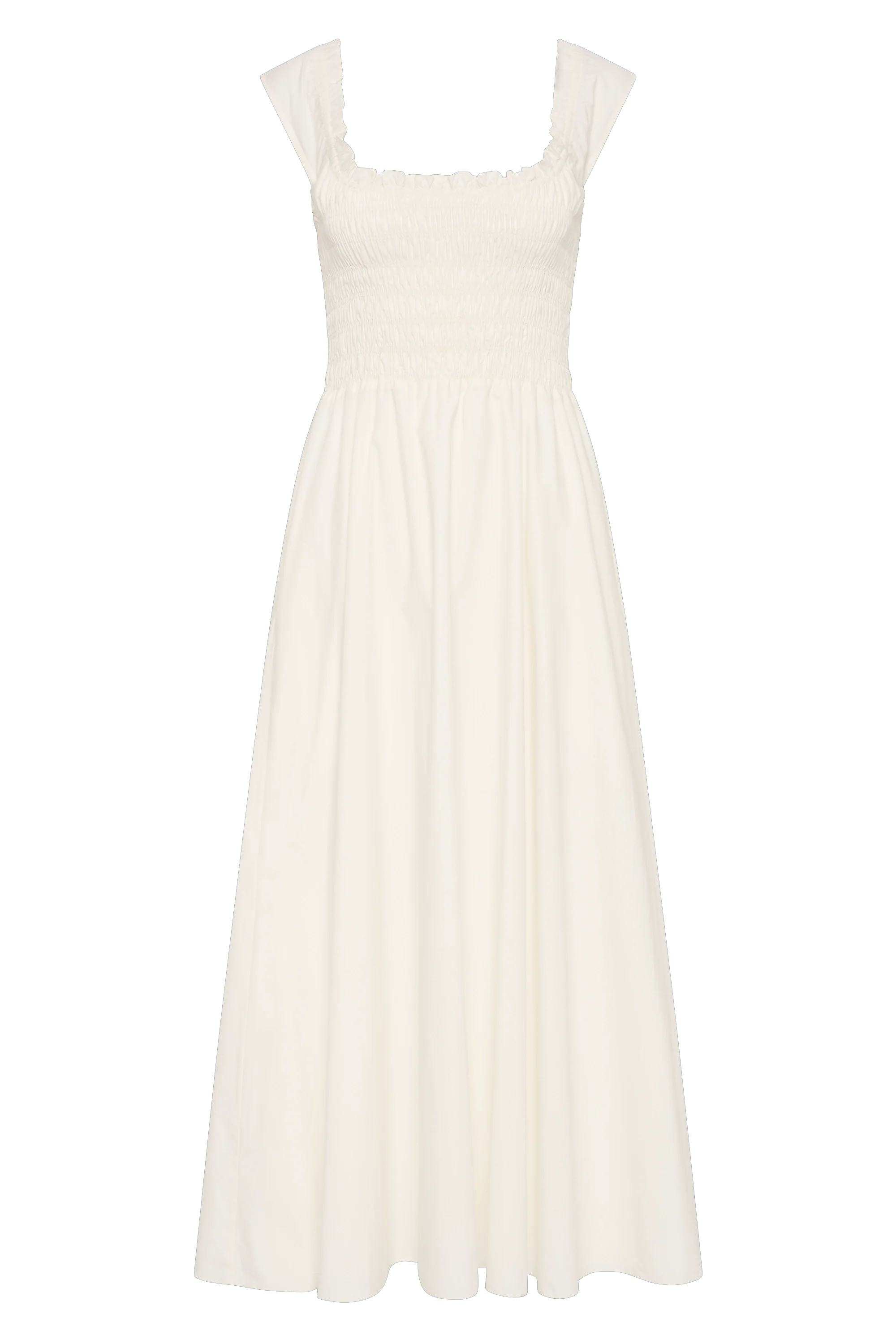 Eudora Midi Dress White - Final Sale