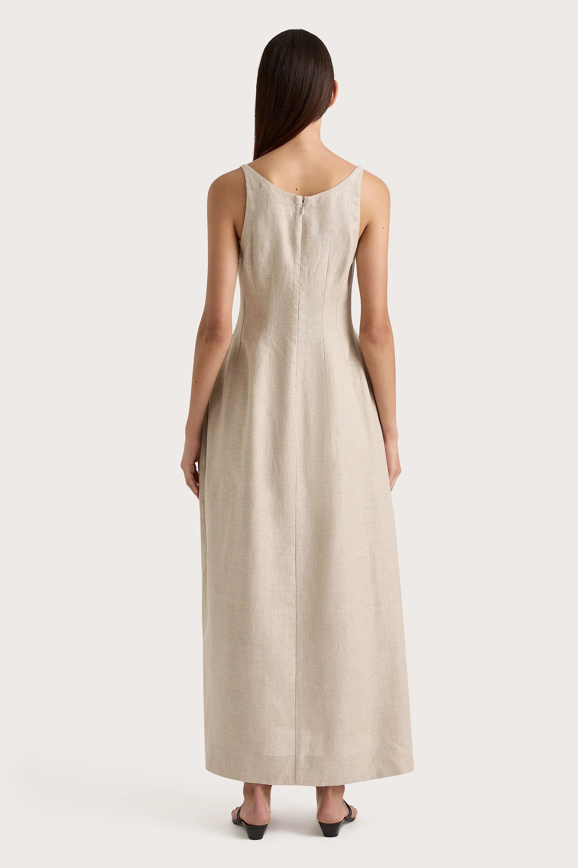 Sanne Midi Dress Oatmeal - Final Sale