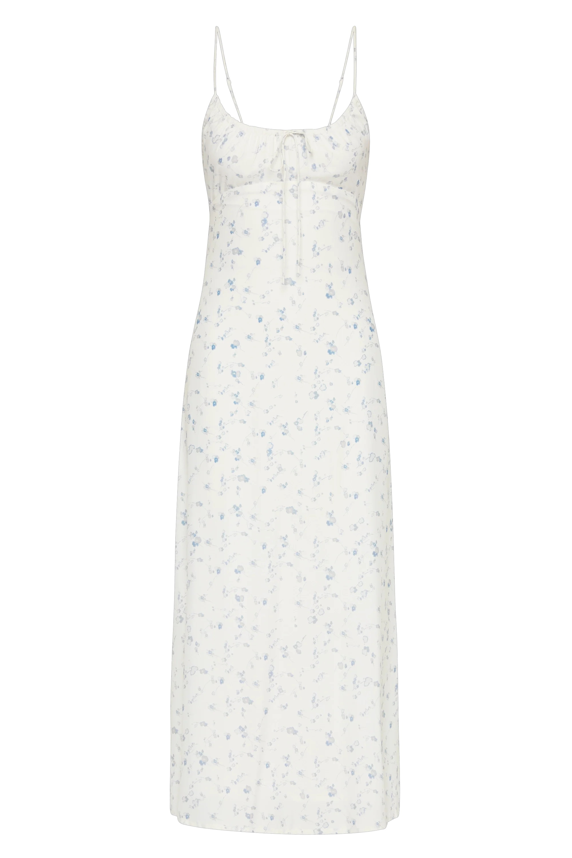 Pau Dress Blossom Egg Shell Powder Blue - Final Sale