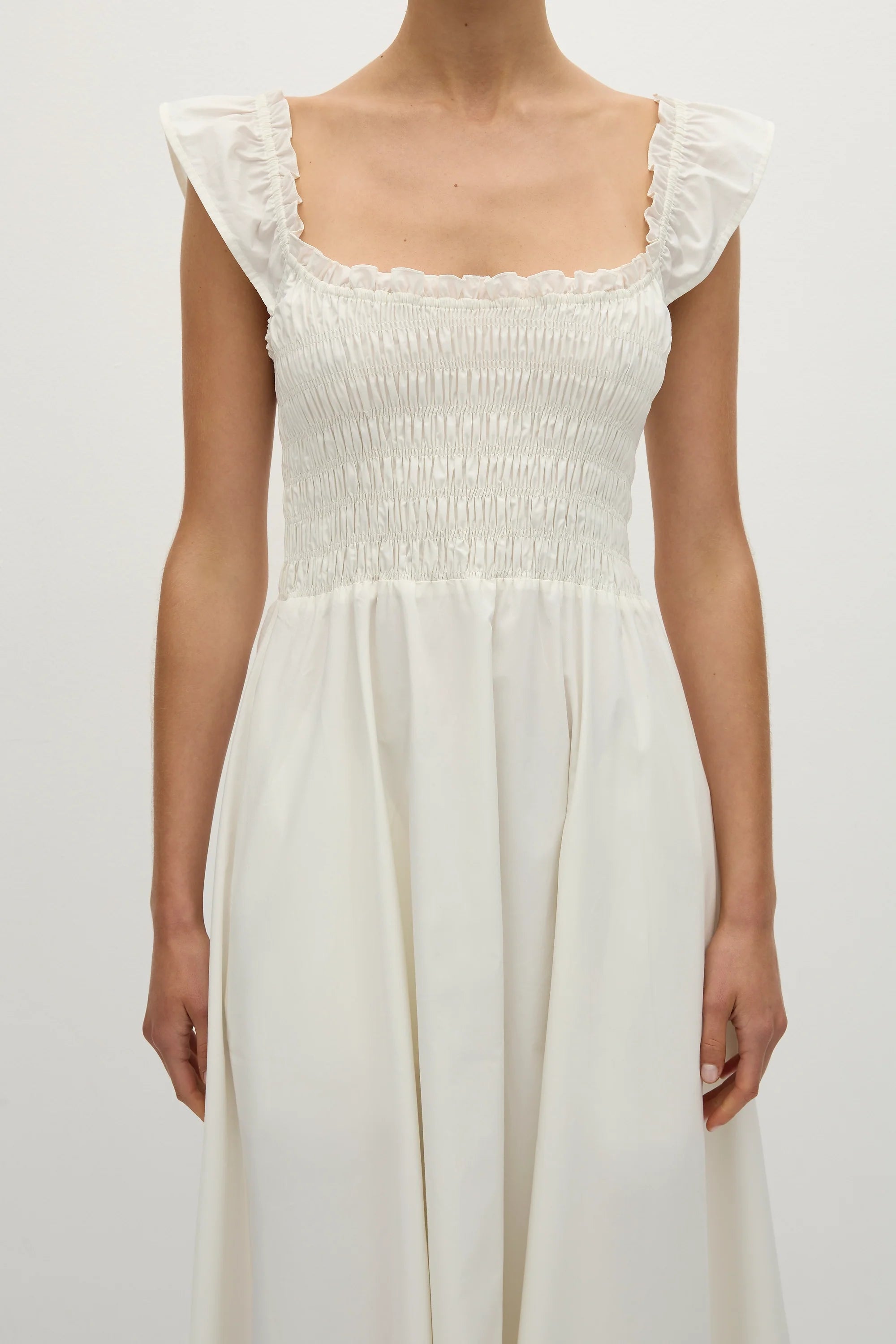 Eudora Midi Dress White - Final Sale
