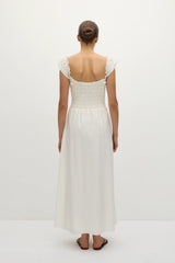 Eudora Midi Dress White - Final Sale