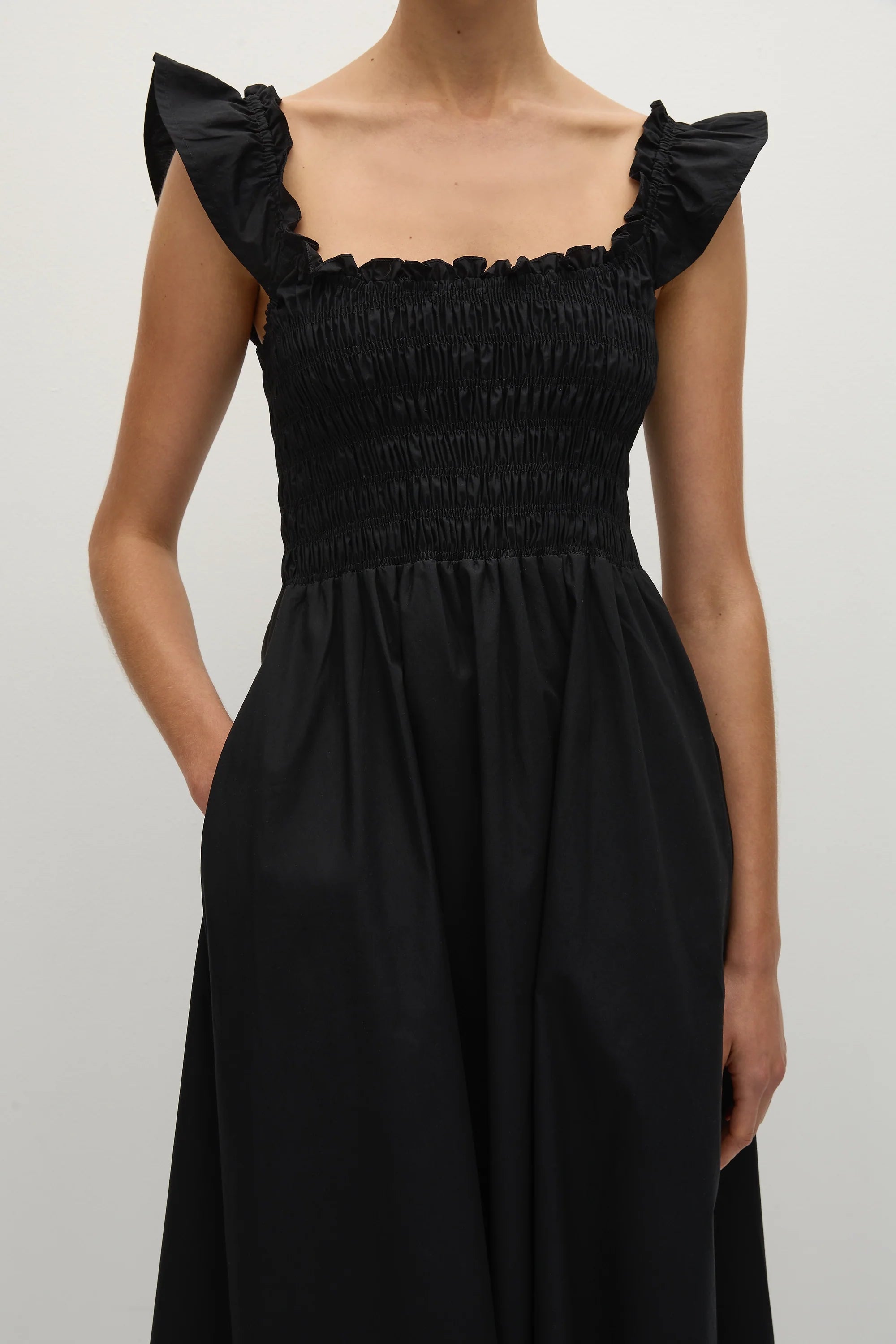 Eudora Midi Dress Black - Final Sale