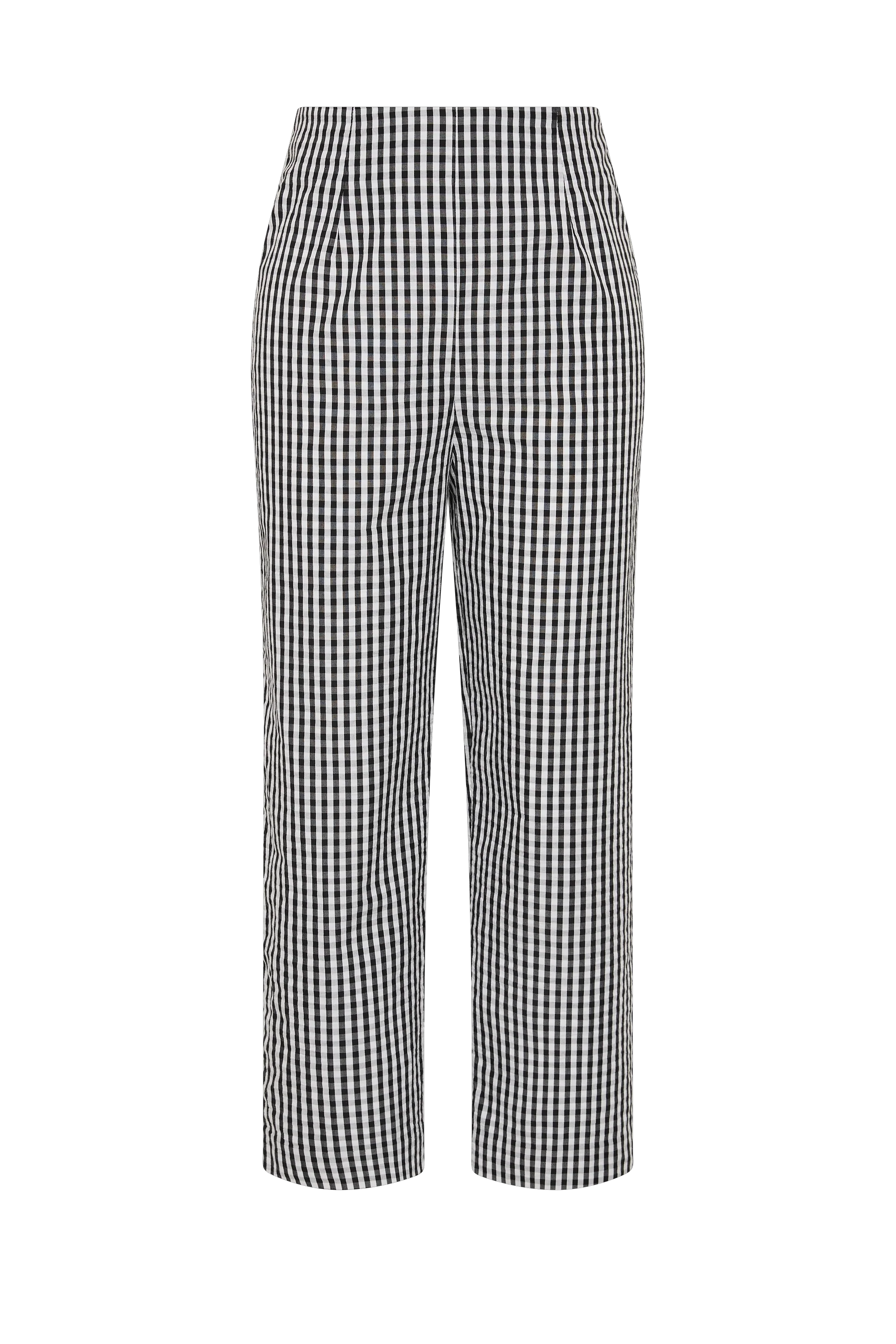 Claudine Pant Black Textured Gingham - Final Sale