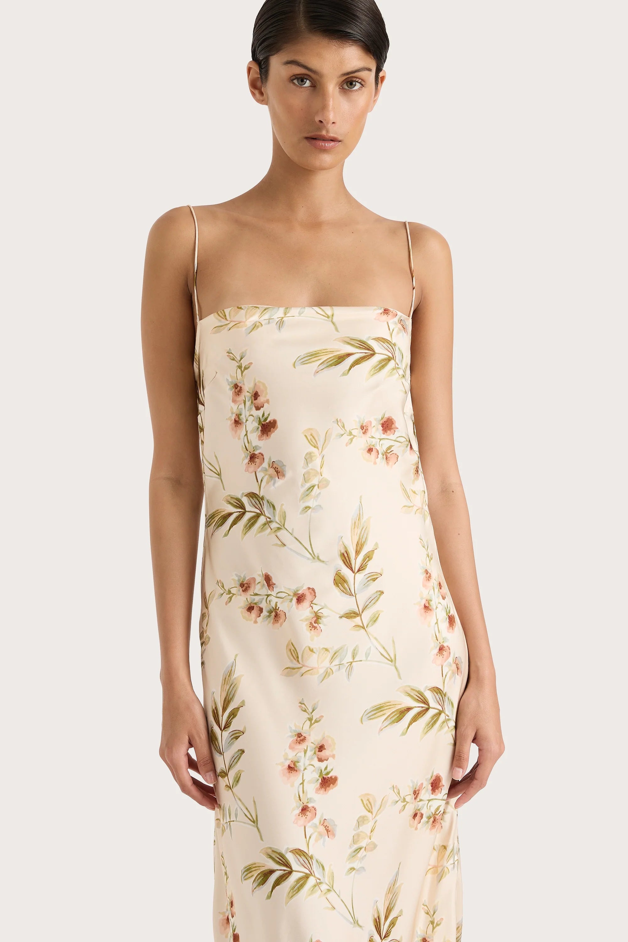 Yolaine Midi Dress Jardin Floral Blush - Final Sale