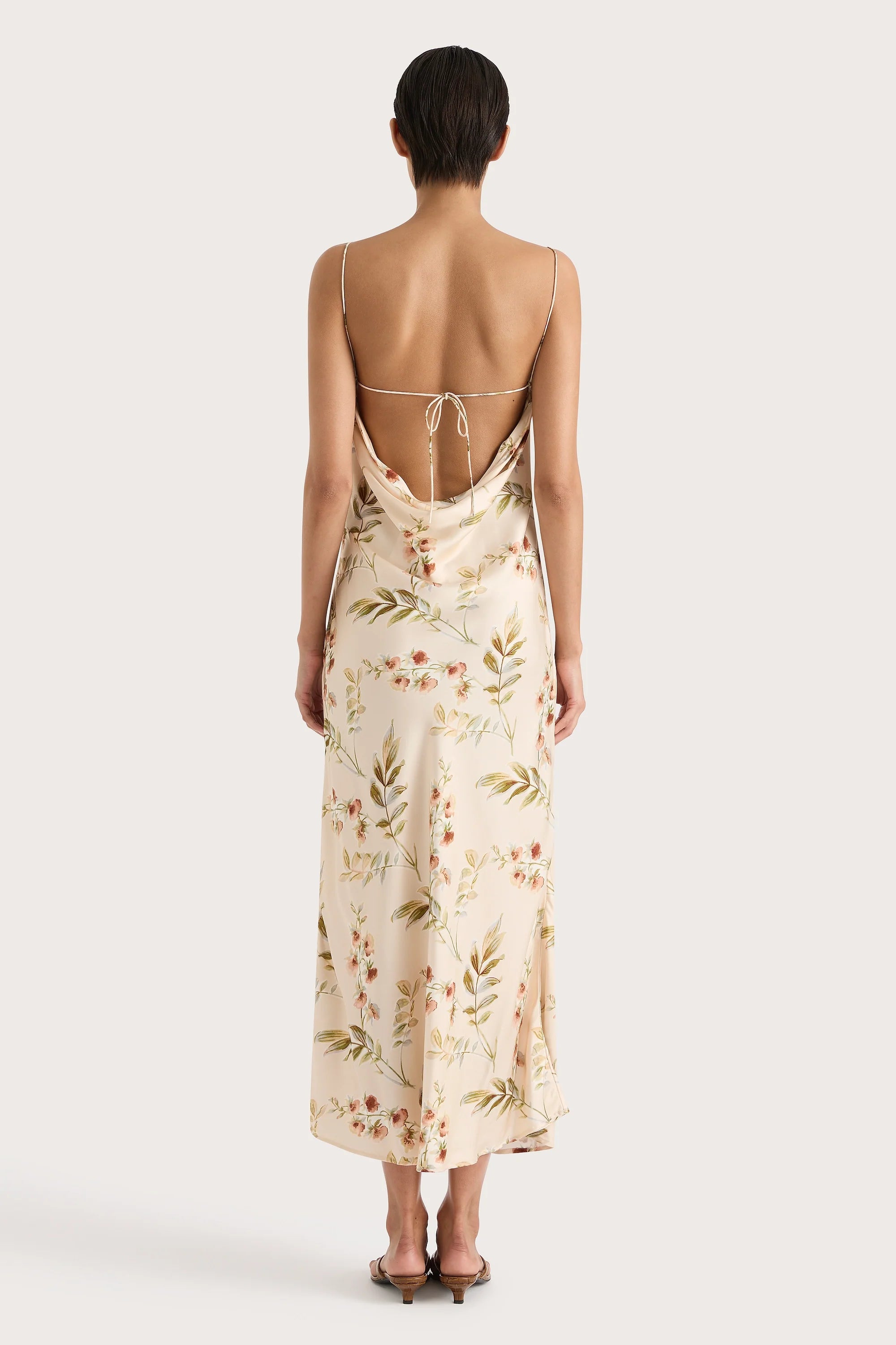 Yolaine Midi Dress Jardin Floral Blush - Final Sale